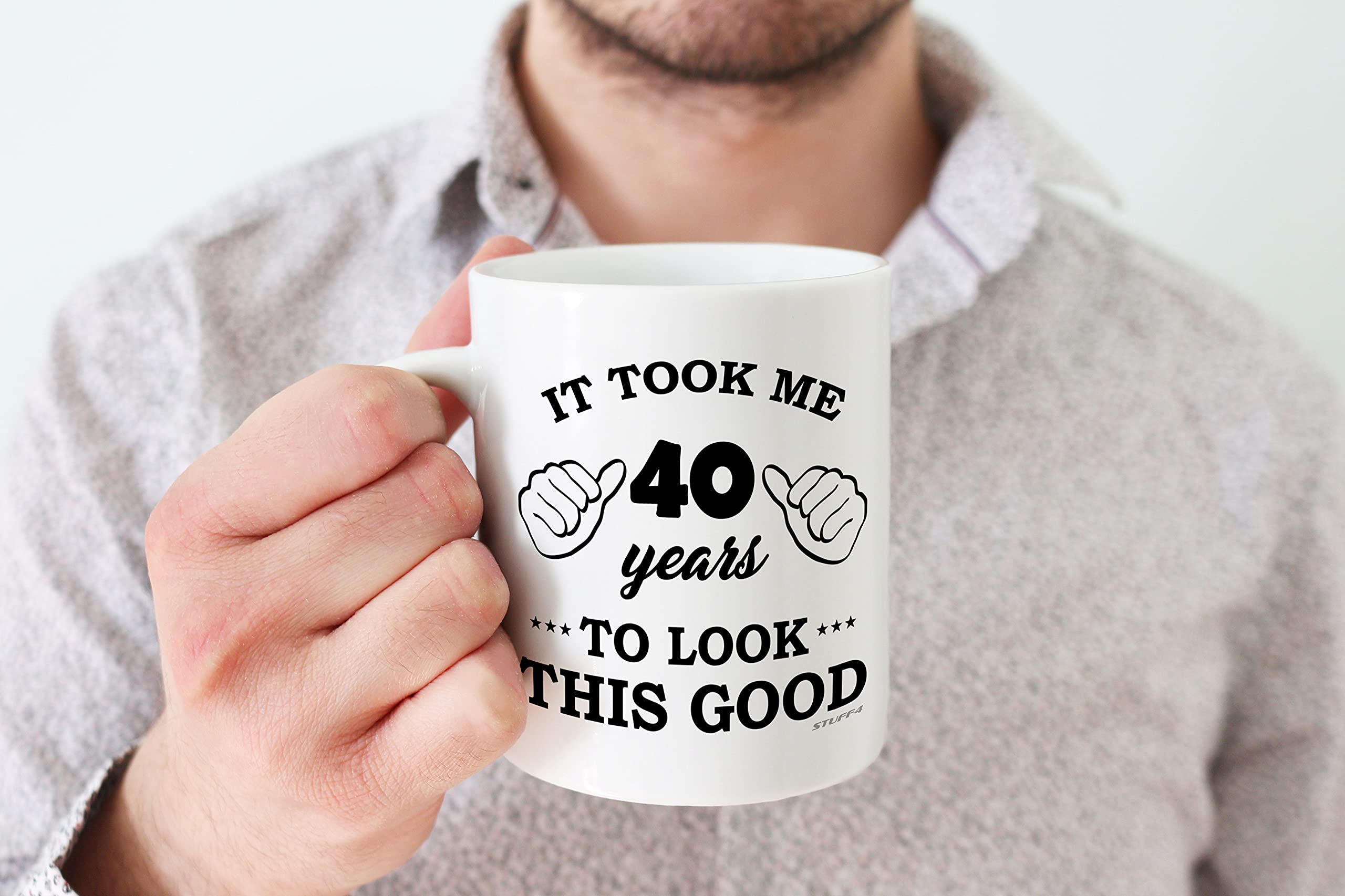 Tazza Divertente Per 40° Compleanno Stuff4 Con Unicorno, Regalo Per Donne E Uomini, Ceramica 11 Oz, Lavabile In Lavastoviglie