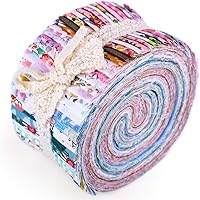 Vista 12 de Jelly Rolls de 40 piezas, tiras de tela para acolchar, tela para patchwork, tela de algodón acolchado, patchwork para manualidades