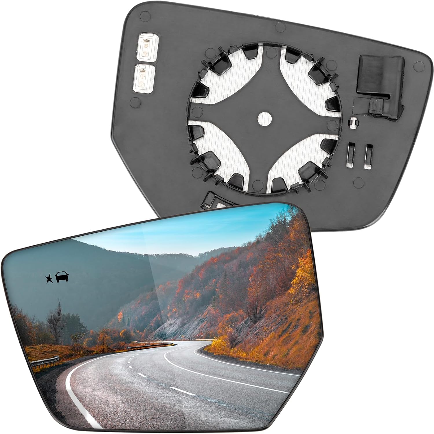 Driver Side Mirror Replacement for Chevrolet Chevy Impala 2014 2015 2016 2017 2018 2019 2020 - Left Side Mirror Glass, Rear View Mirrors Glass with Power Heated & Blind Spot