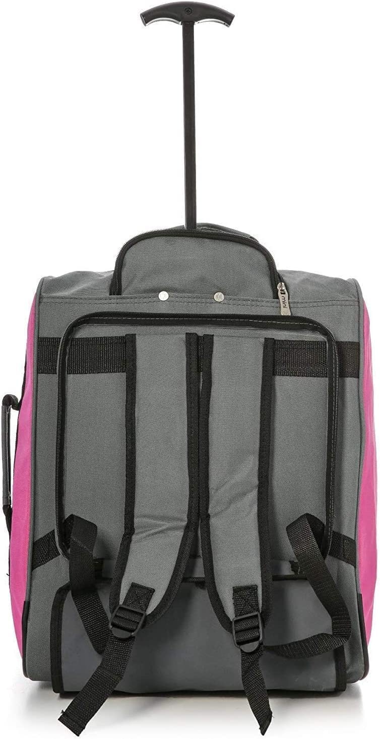 MiniMax - Valigia da viaggio con ruote con tasca frontale per giocattoli/bambole/orsacchiotti