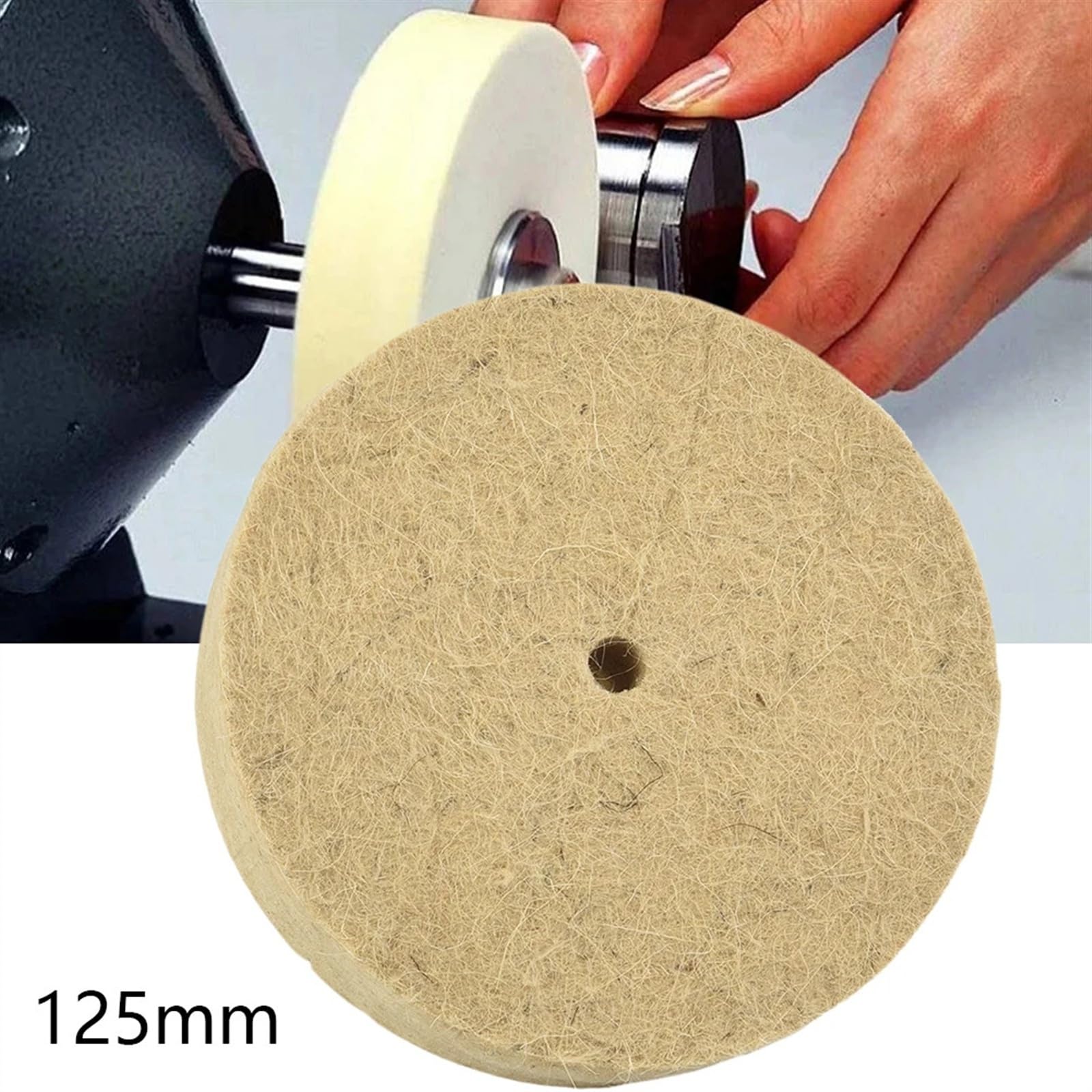 Rouet à Polir En Coton Pur – T-type, 125 Mm (5 Pouces), Tige 6 Mm, Pour Meulage Et Lustrage
