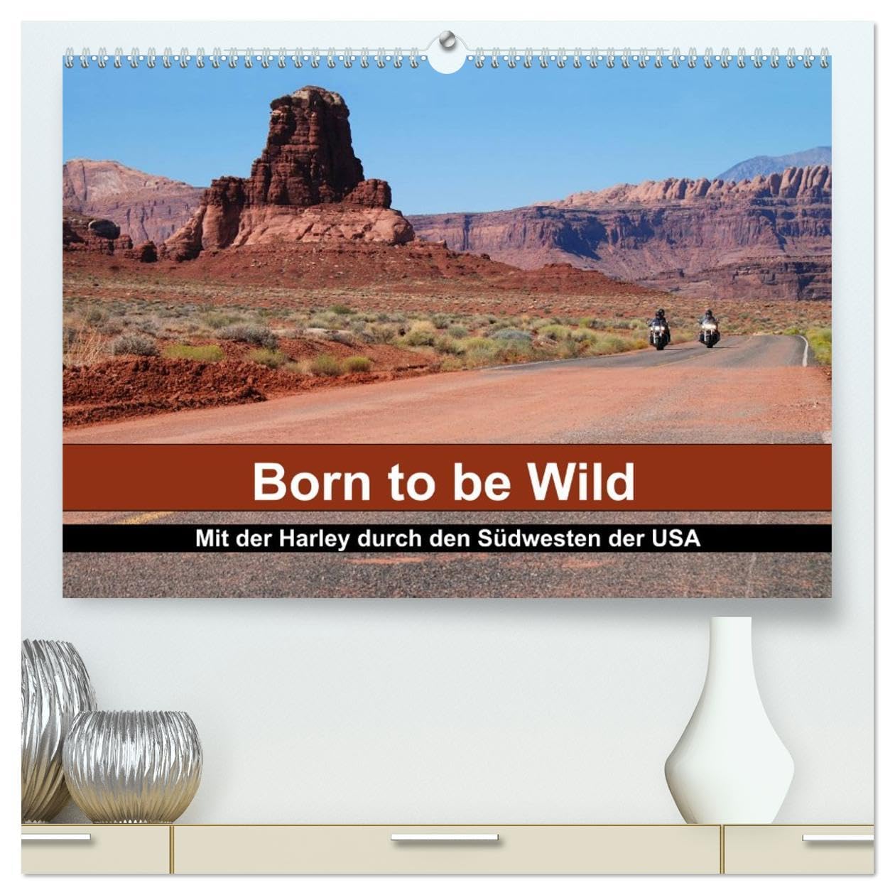 Calendrier Harley 2026 USA A2: impression d'art brillante de qualité premium