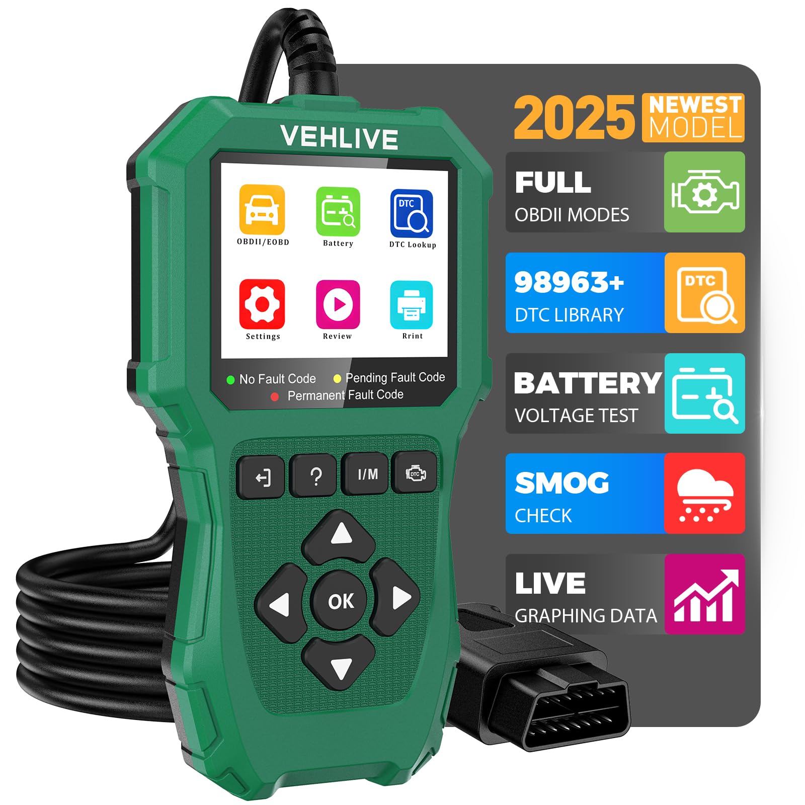 VEHLIVE Motorcycle System Diagnostic Measurement Tool, Moto OBD2