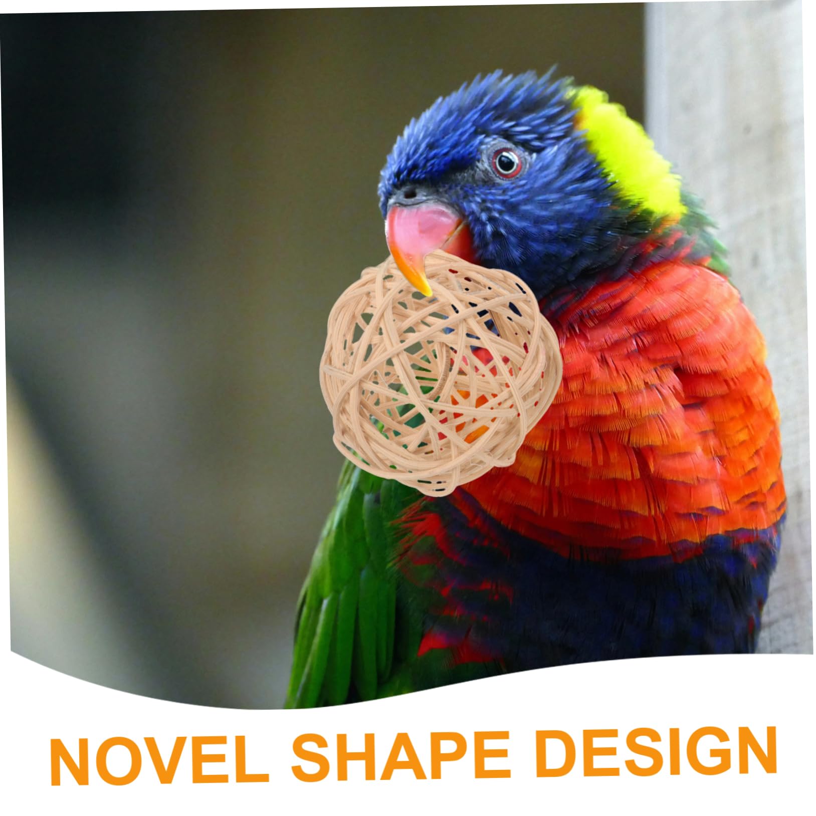 VANZACK 36pièces Jouets à Mâcher pour Oiseaux Rotin Résistantes pour Perroquets Et Cockatiels Décoration Et Activité Ludique