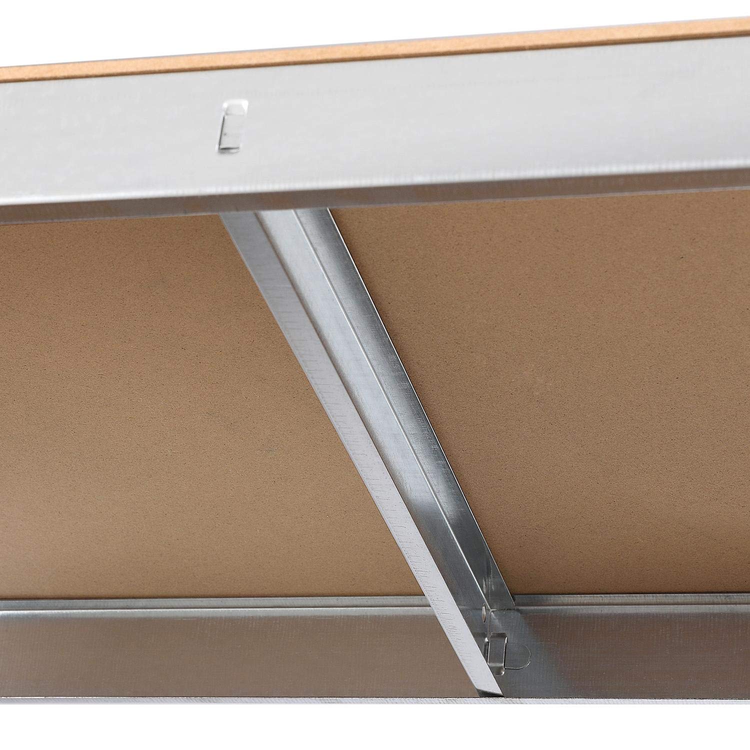 Yaheetech Set di 2 Scaffale Metallo con 5 Ripiani Regolabili 180x90x30 cm