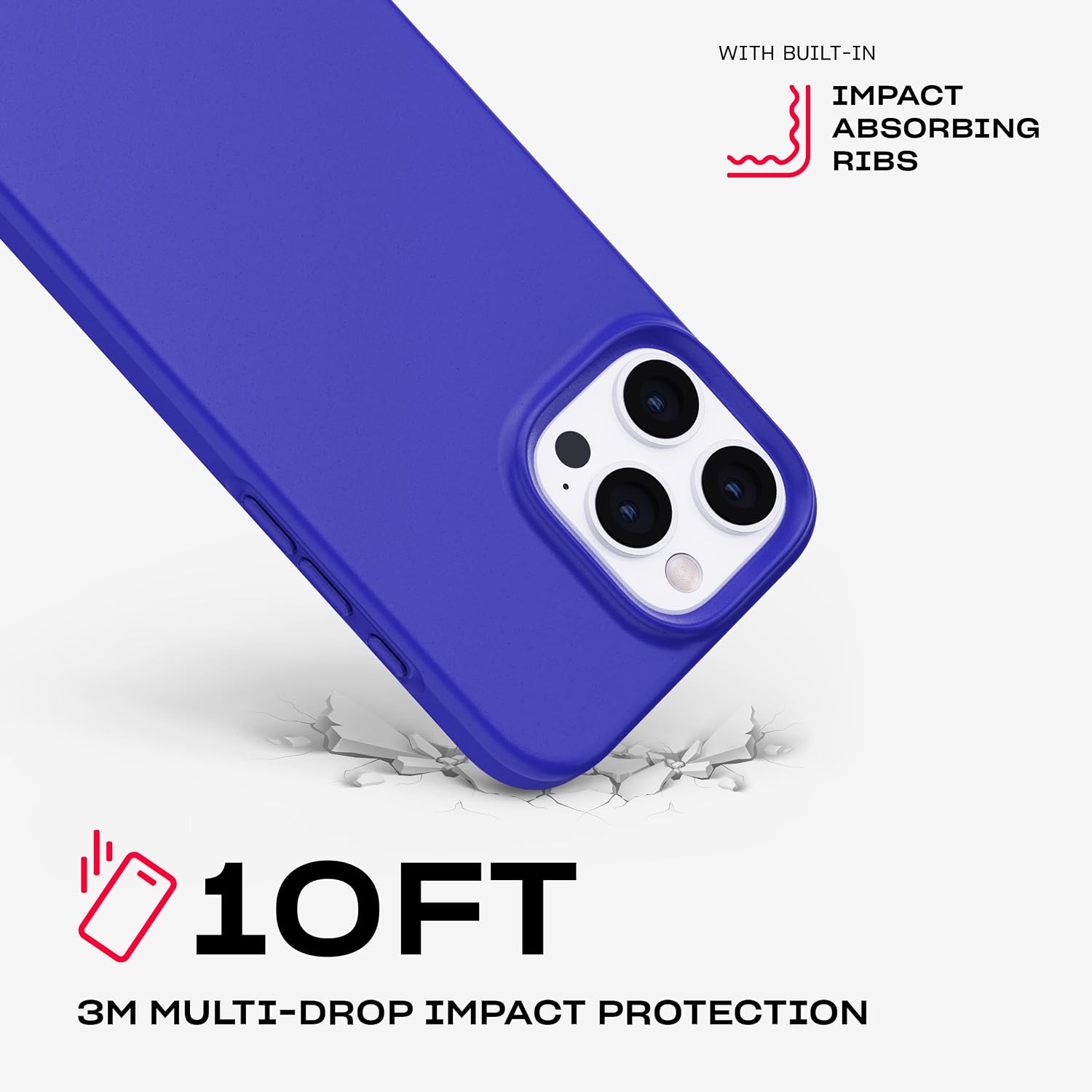 Tech21 EvoLite for iPhone 16 Pro Max Ultra Thin - Impact Protection Case - in Cobalt Blue