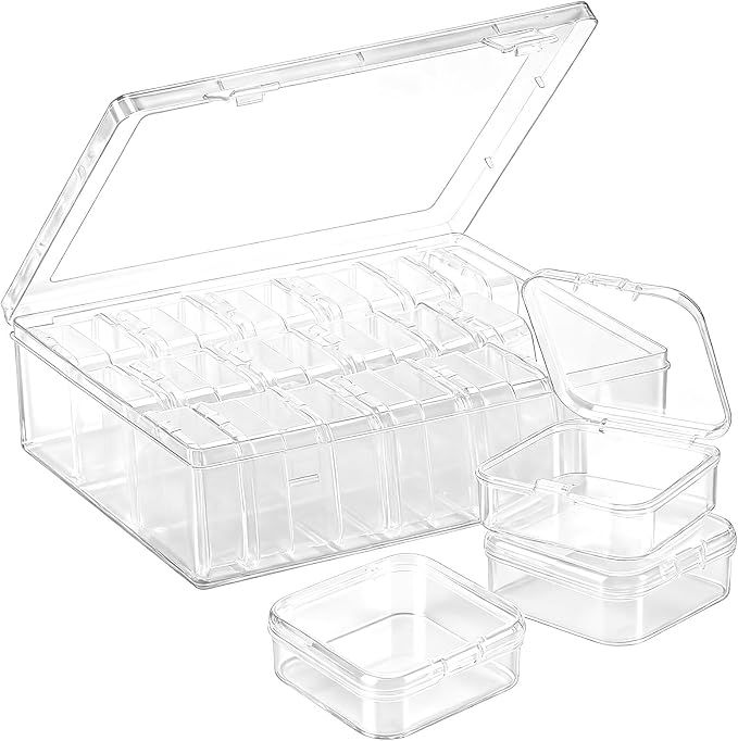Amazon.com: acDesign 30Pcs Bead Organizer Box,Small Plastic Storage Box ...
