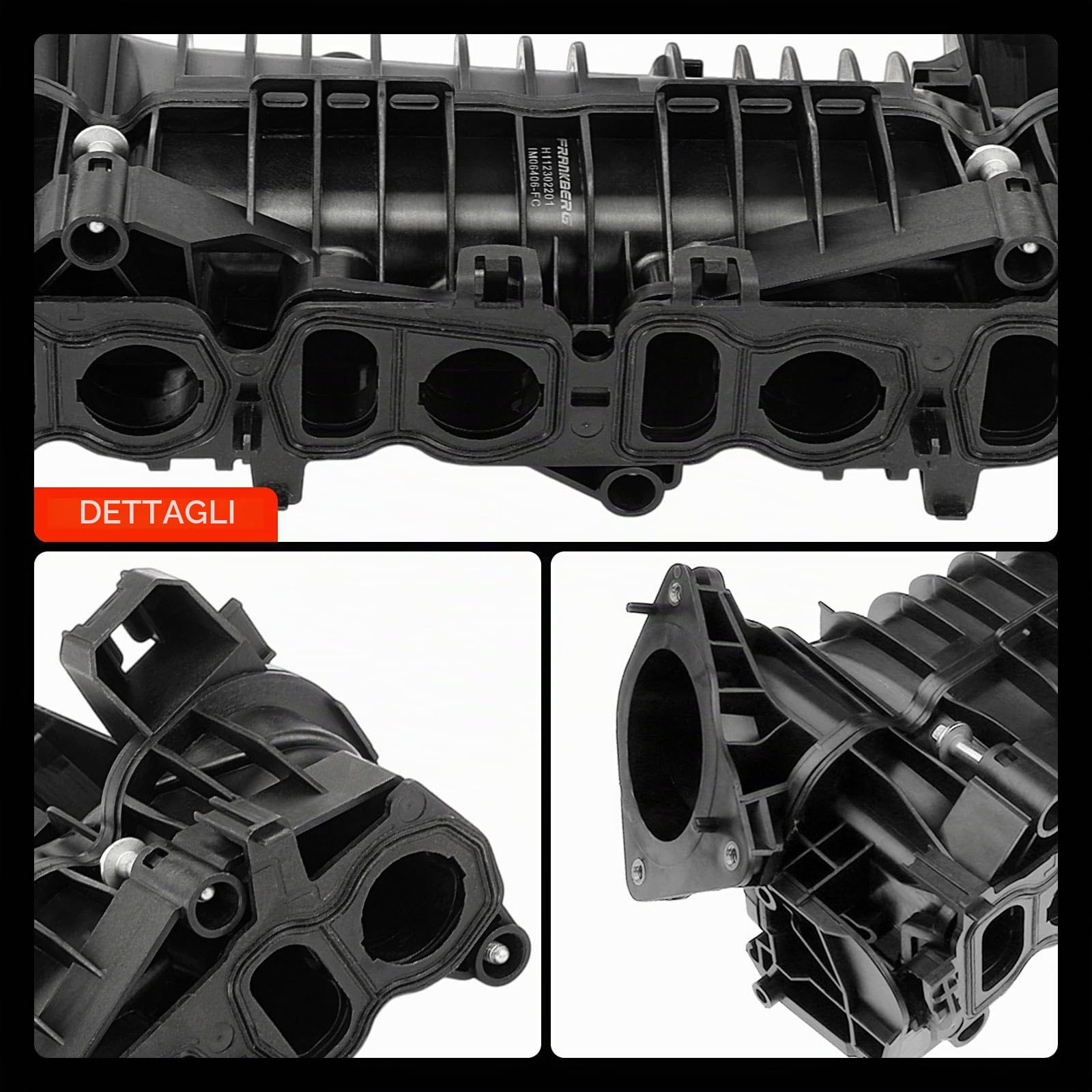 Frankberg Collettore di aspirazione con guarnizione 11618506406 | Compatibile con: Serie 3 F30 F80, Serie 3 Touring F31, Serie 1 F20, Serie 1 F21, Serie 3 E90, Serie 3 F30 F35 F80