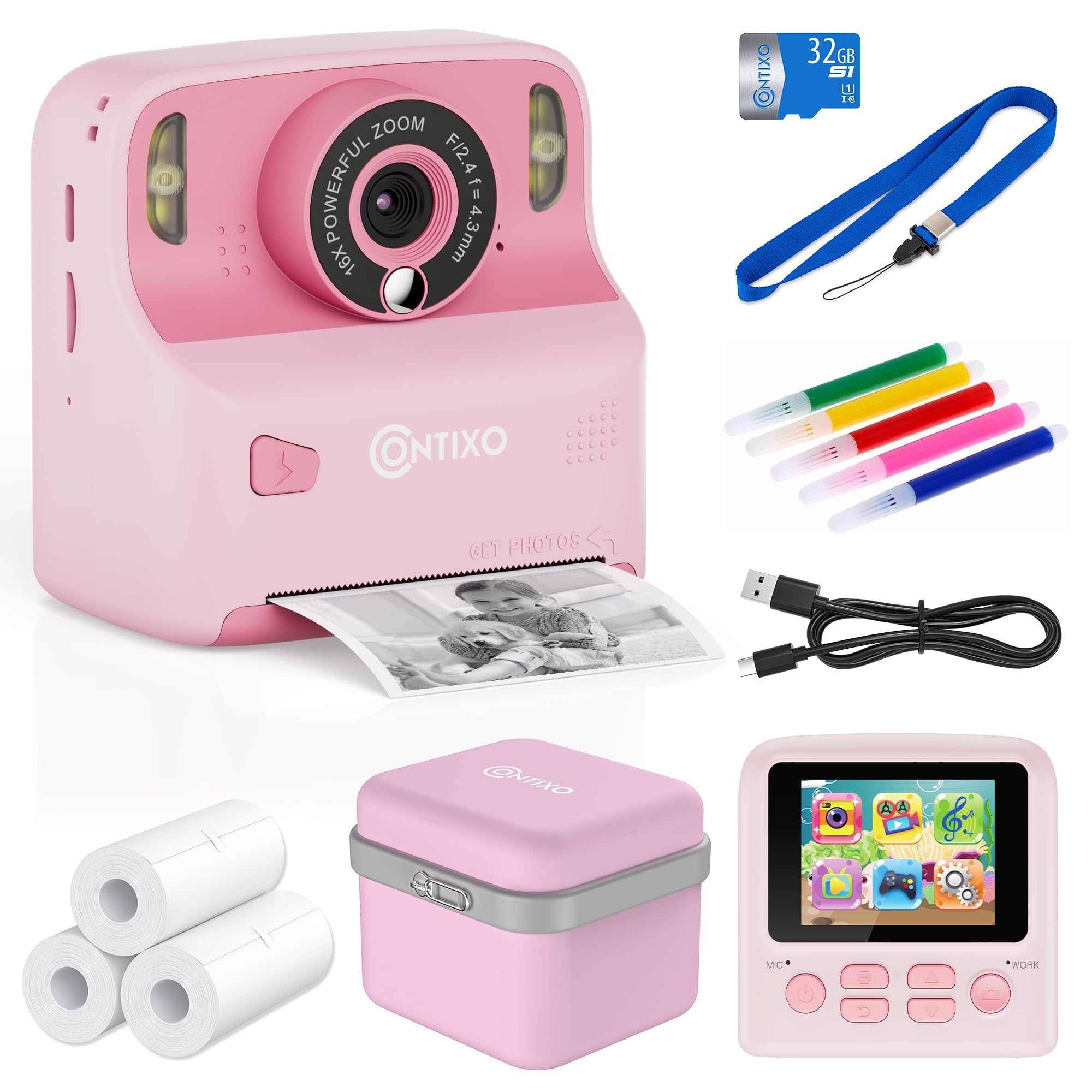 Amazon.com : Contixo KC2A Kids Instant Print Camera with 2.4