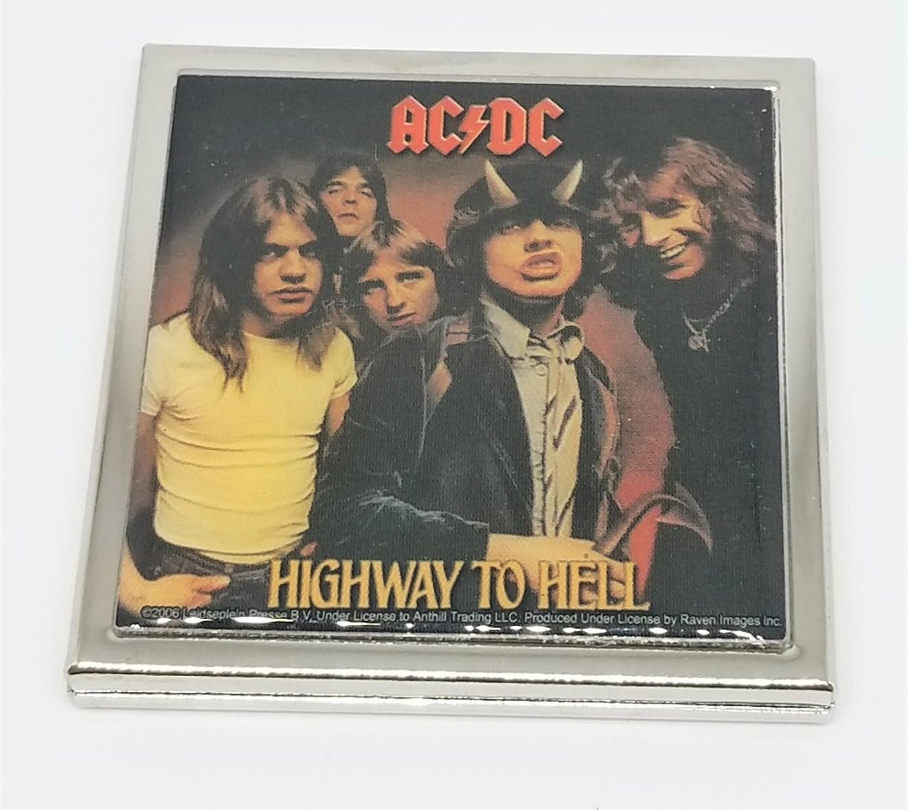 AC/DC Metal Compact Mirror 6.4cm