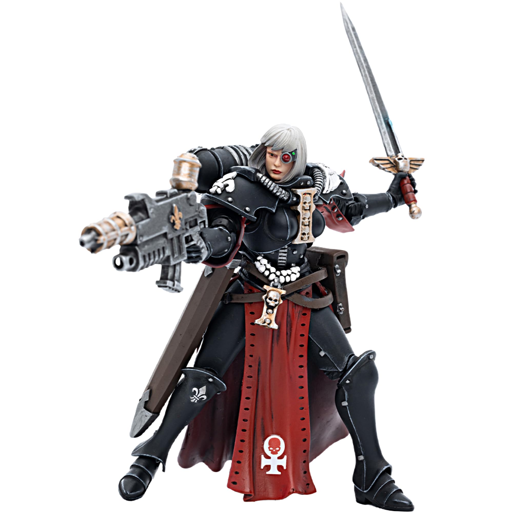 JOYTOY Warhammer 40k 1/18 Figura de acción Adepta Sororitas Battle Sister, juego de 5 figuras de 4.2 pulgadas, regalos coleccionables, juguetes para niños mayores de 15 años y adultos