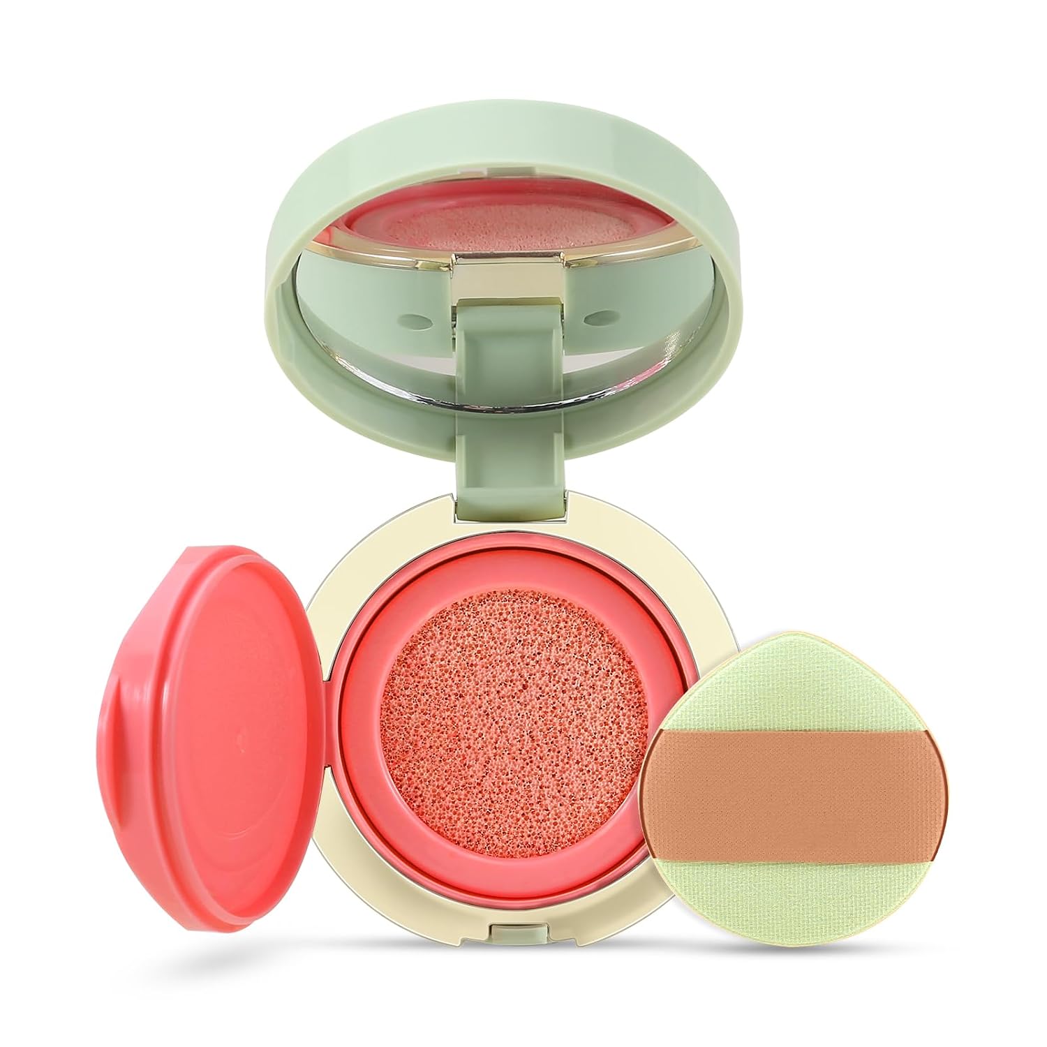 Cushion Liquid Blush, Cute Matte Blush for Cheeks, Blendable Lightweight Face Makeup, Moisturizing Cream Air Cushion for All Skin Tones