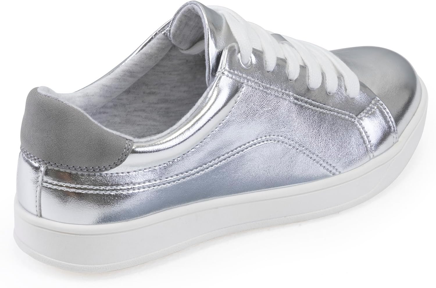 Women's Lace Up Trendy Sneaker Classic Fashion Low Top Walking Shoes - Picture 95 of 109