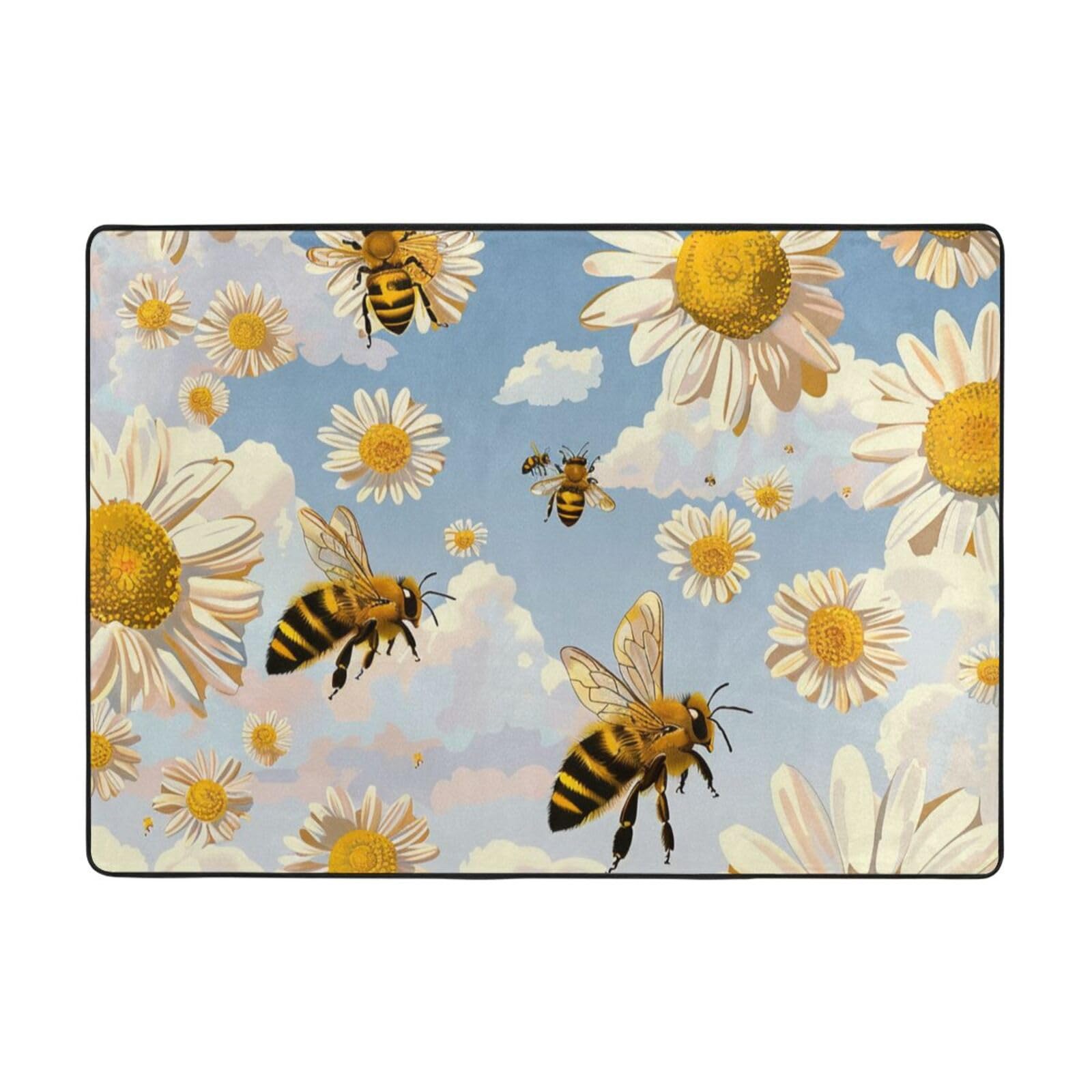 Tapis abeilles volantes 203x147cm pour isoler les sols froids du salon et de la chambre