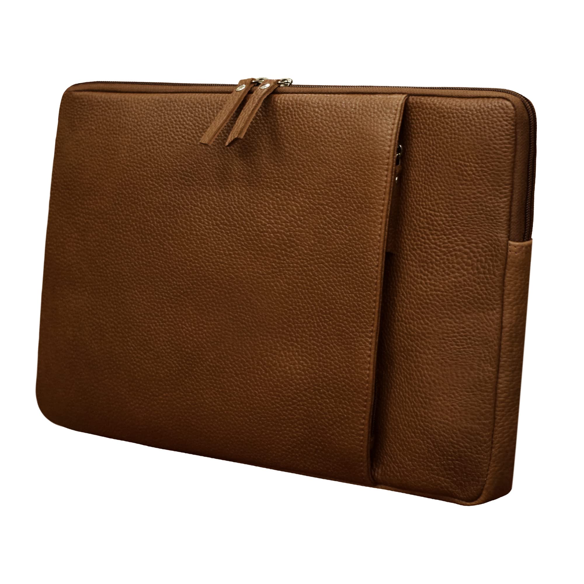 ABYS Genuine Leather 14 Inch Tan Laptop Sleeve Case for Men and Women (8619) (B0B129QQVX) Amazon Price History, Amazon Price Tracker