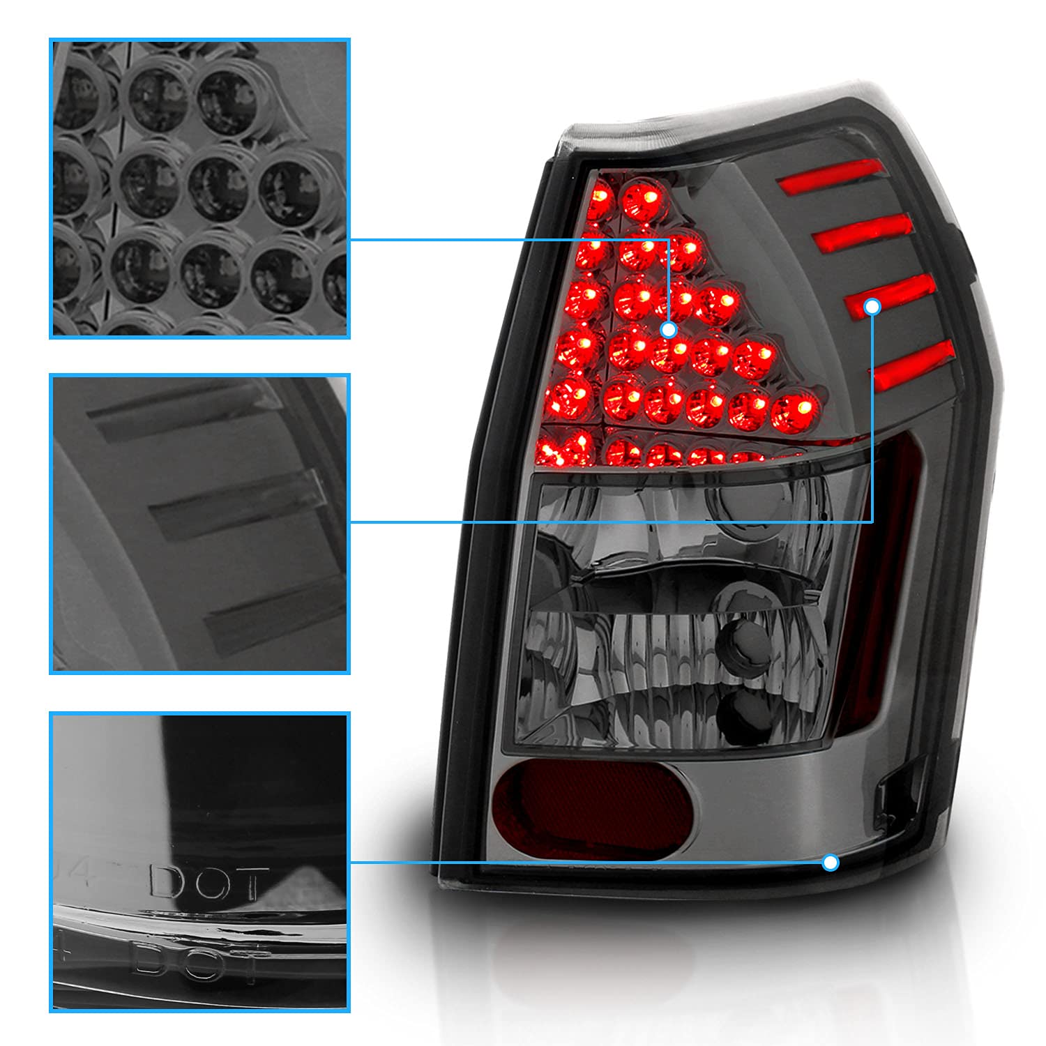 送料無料⭐︎ダッジ マグナム LED スモーク コンビ テール ランプ 左右セット 楽天市場】送料無料 ダッジ マグナム LED スモーク コンビ