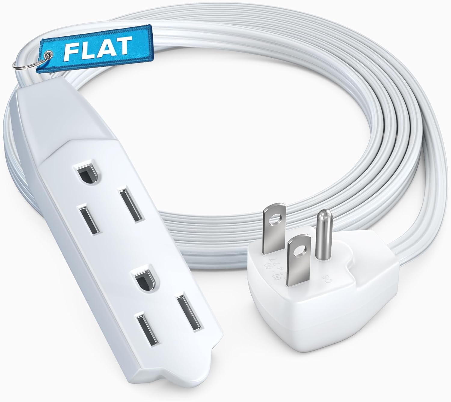 Maximm 4ft Flat Plug Extension Cord UL Certified 16 Gauge