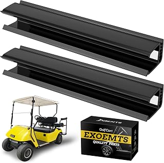 EZGO Golf Cart Windshield Mounting Side Clips, Rectangular Windshield Retaining Clips for EZGO TXT 1995-2013 Gas & Electric, fit 1" Side Struts Tube and 3/16" Thick Windshield
