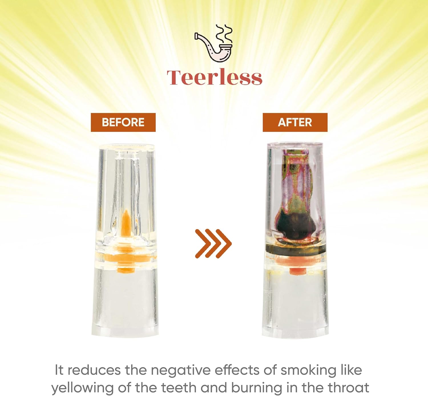 1,200 Cigarette Filters that Remove Tar and Chemical Independent Lab Tested Disposable Cigarette Filters | Enhances Smoking Experience,Regular Cigarette Holder BPA-Free Cigarette Filter Tips