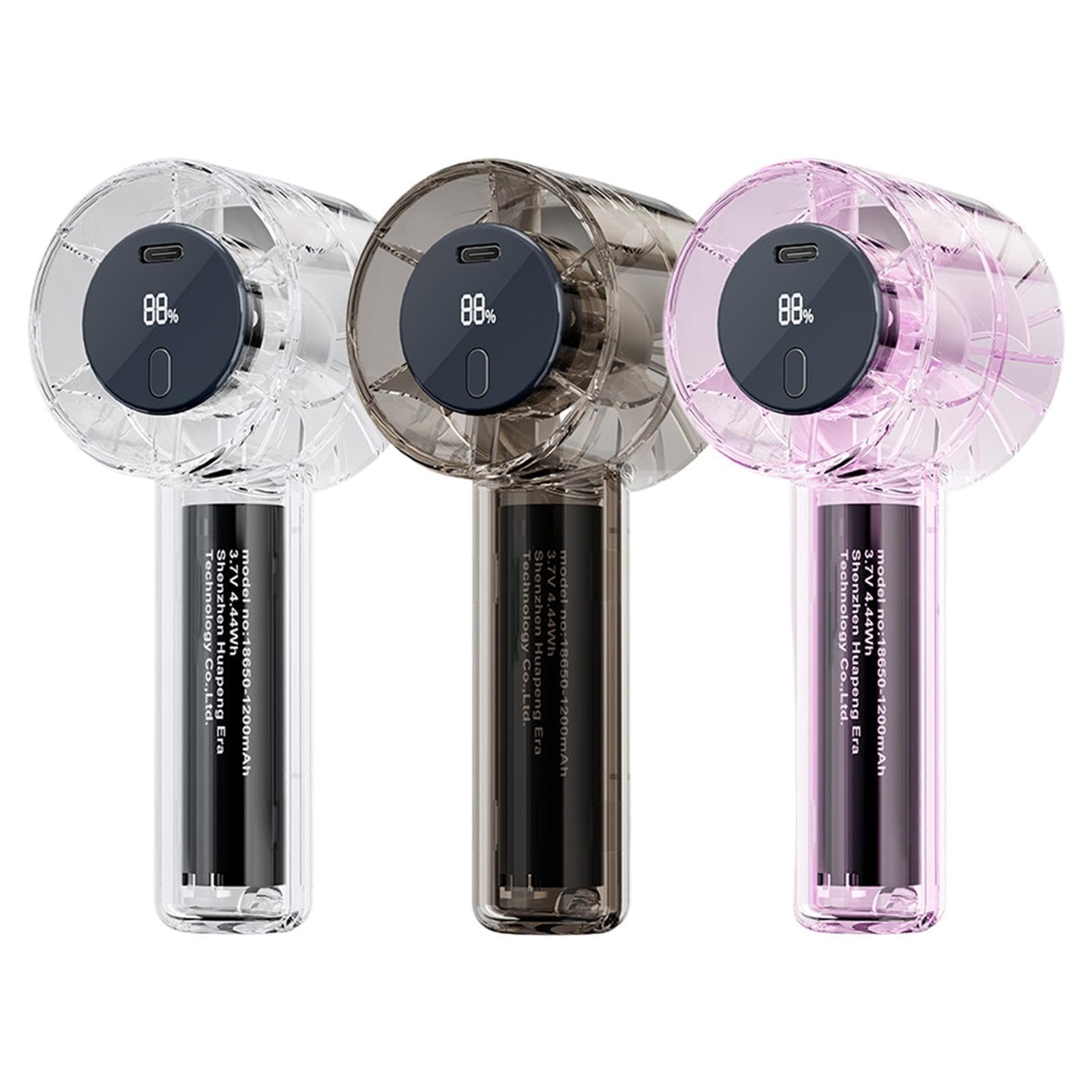 Mini ventilador portátil recargable ideal para mantener el frescor en senderismo y picnics