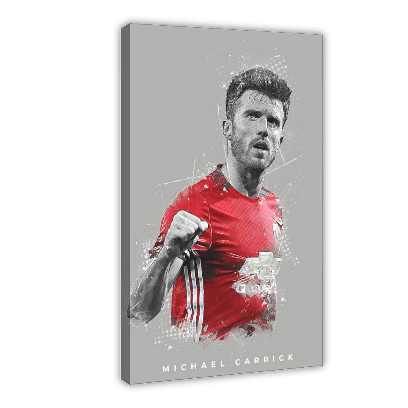 Michael Carrick Poster Football Soccer Canvas Wall Bedroom Decor Picture Sports Landscape Offices Room Decor Gift Frame:24×36inch(60×90cm)