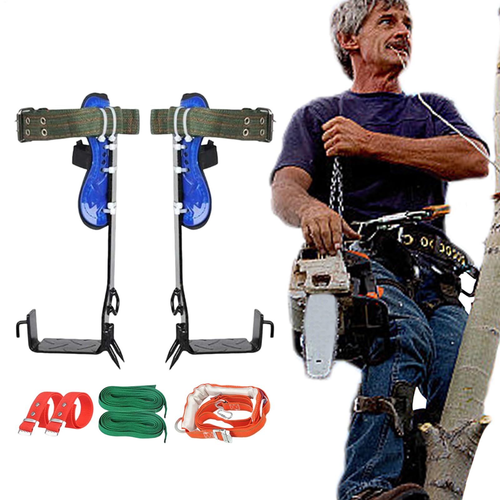 Suggerimenti per l'arrampicata - Attrezzatura di Successo, Strumenti di | potatura | Punte per Arrampicata con Pedale Antiscivolo, Dispositivo di Arrampicata Sicuro per Interventi sugli Alberi, Pali