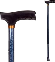 Vista 1 de DMI Lightweight Aluminum Adjustable Walking Cane with Derby-Top Handle for Men and Women