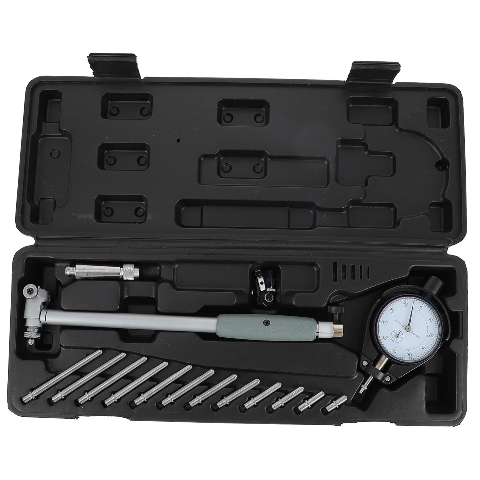 NAMOARLY 1 Set Cylinder Bore Gauge Diameter Inner Hole Gauge Bore Gauge Tool Engine Cylinder Dial Bore Gauge Manual Measuring Hole Gauge Digital Bore Gauge Precision Tools Steel Black