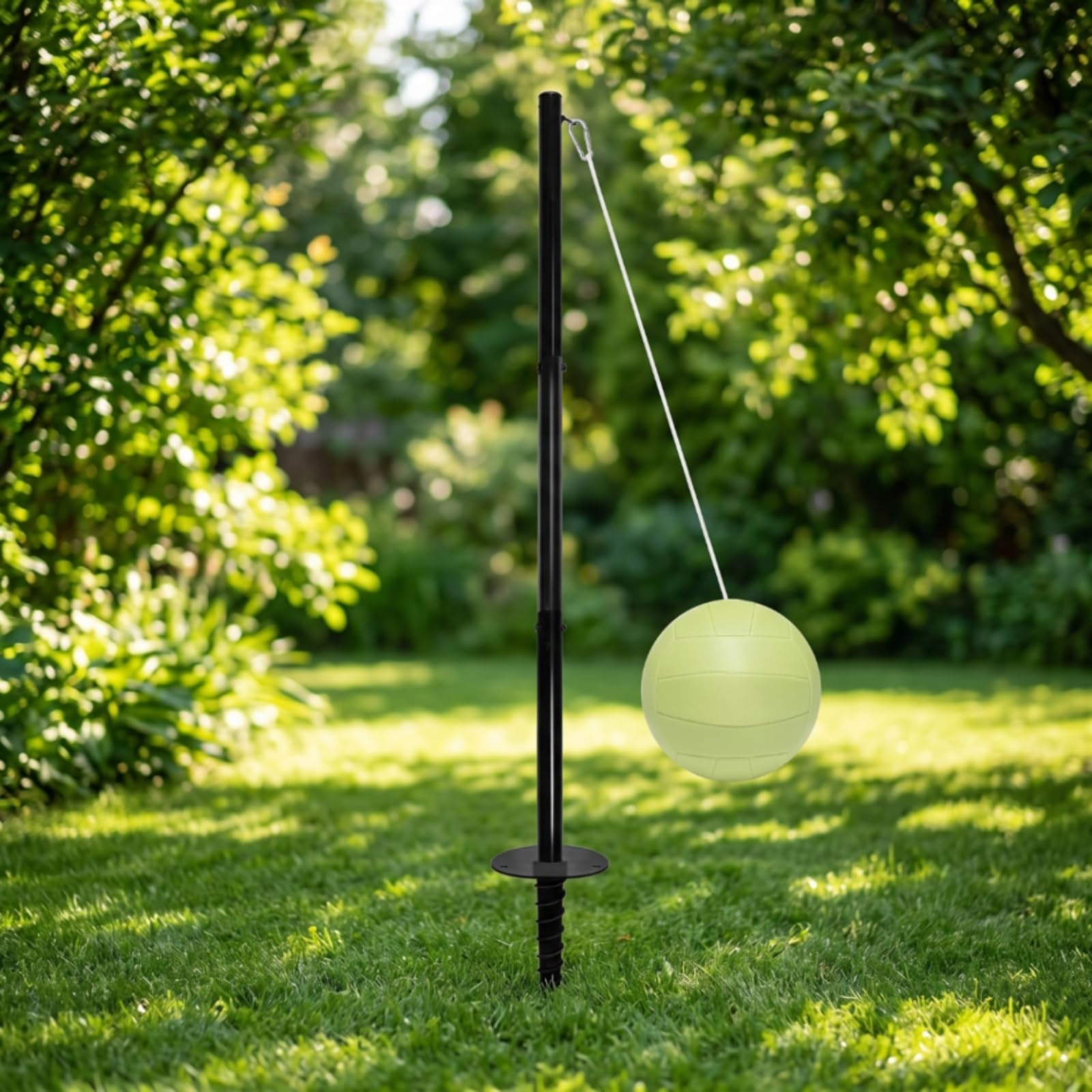 Tetherball Spielset tragbar Tetherball Set mit wetterfest Pendelball Spiel für Familien, Garten