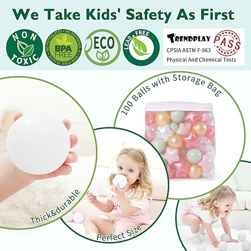 Miniatura 2 de TRENDPLAY Pelotas de bolas de estrella 50, 100, 200, 500, para niños pequeños, formas de pelotas para niños y niñas, diversión, fiesta de Ambiente