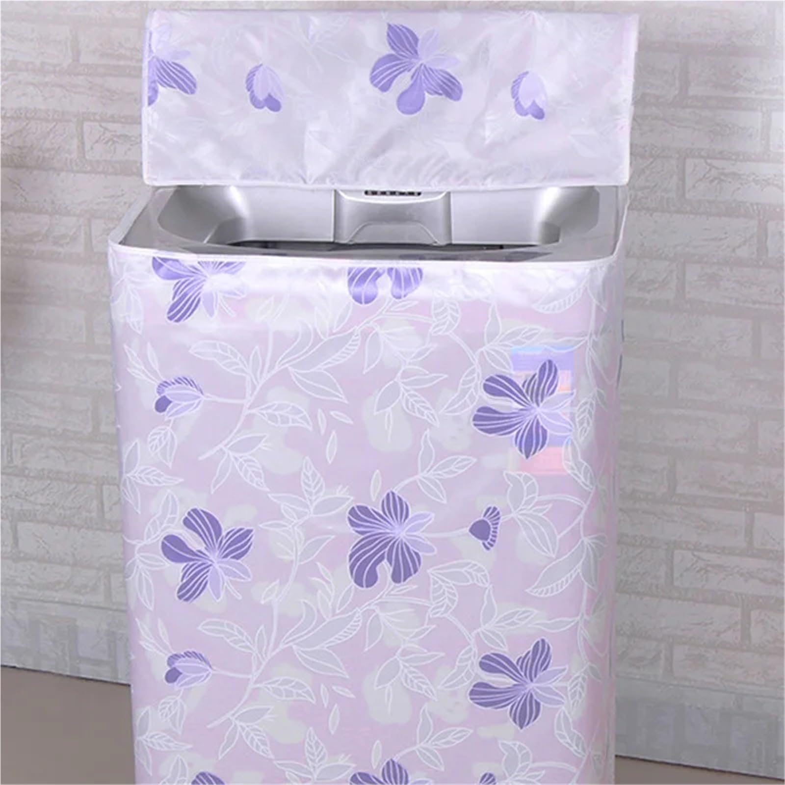 2 pezzi di copertura for lavatrice custodia impermeabile multifunzione for uso domestico protettiva for a vibrazione per Interno(Beige)