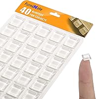 Vista 11 de Tope de goma para pomo de puerta, parachoques de perilla de puerta para pared, 36 topes de puerta pequeños y 20 almohadillas para parachoques, tope