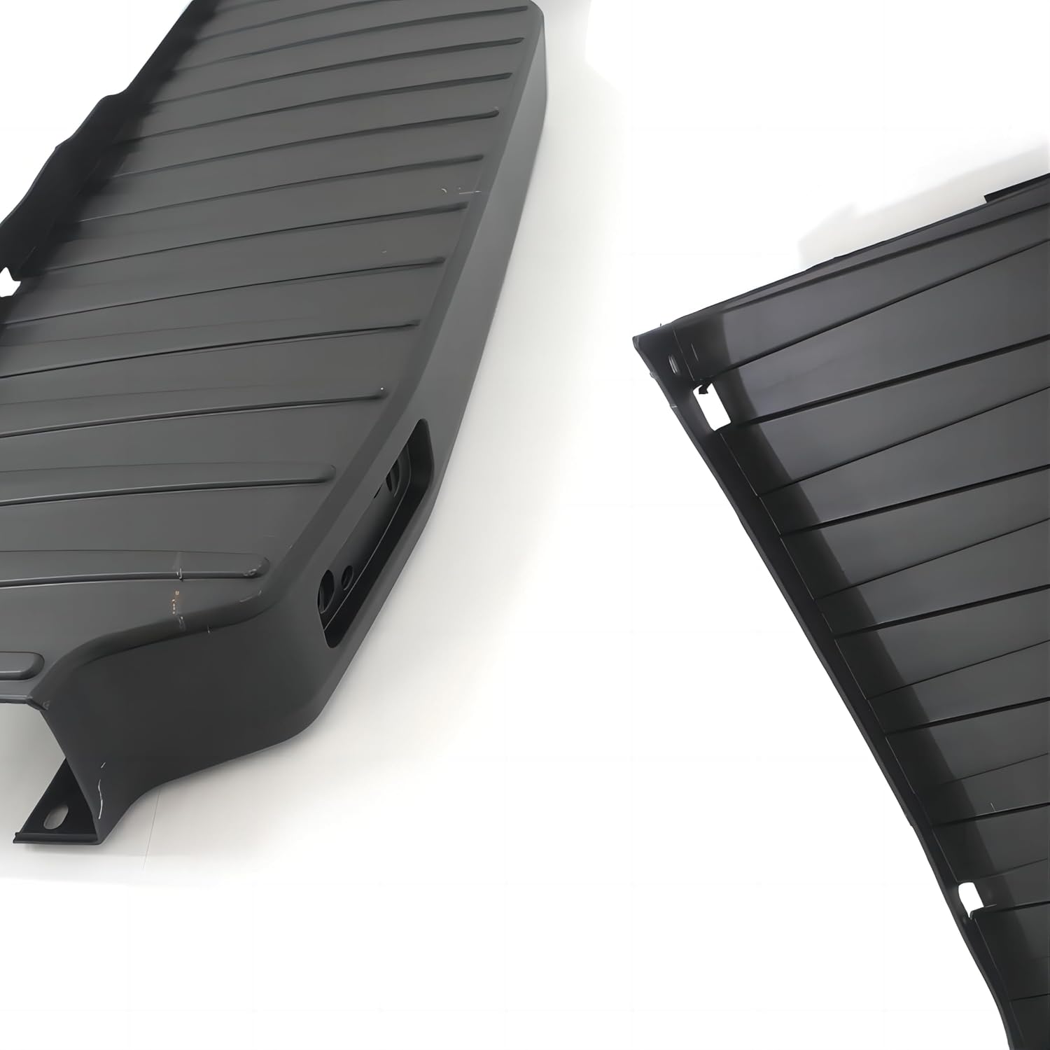 Rear Bumper Cover W/O Reflector & Side End Cap Cover Compatible with 2015-2022 Ford Transit Pass Van 150 250 350 Rear Left & Right Kit BK3117926AG/BK3117927AG/CK4Z17C829AC, HA-TC-FD-005