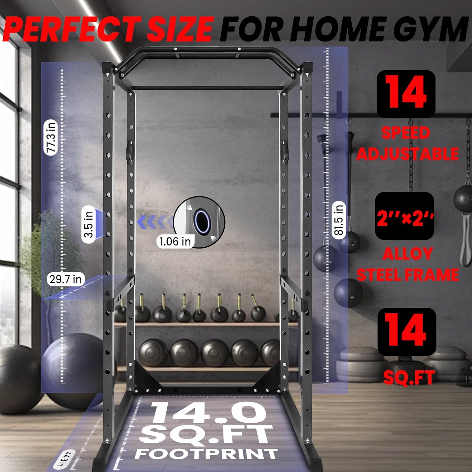 Power Rack dimensions and footprint