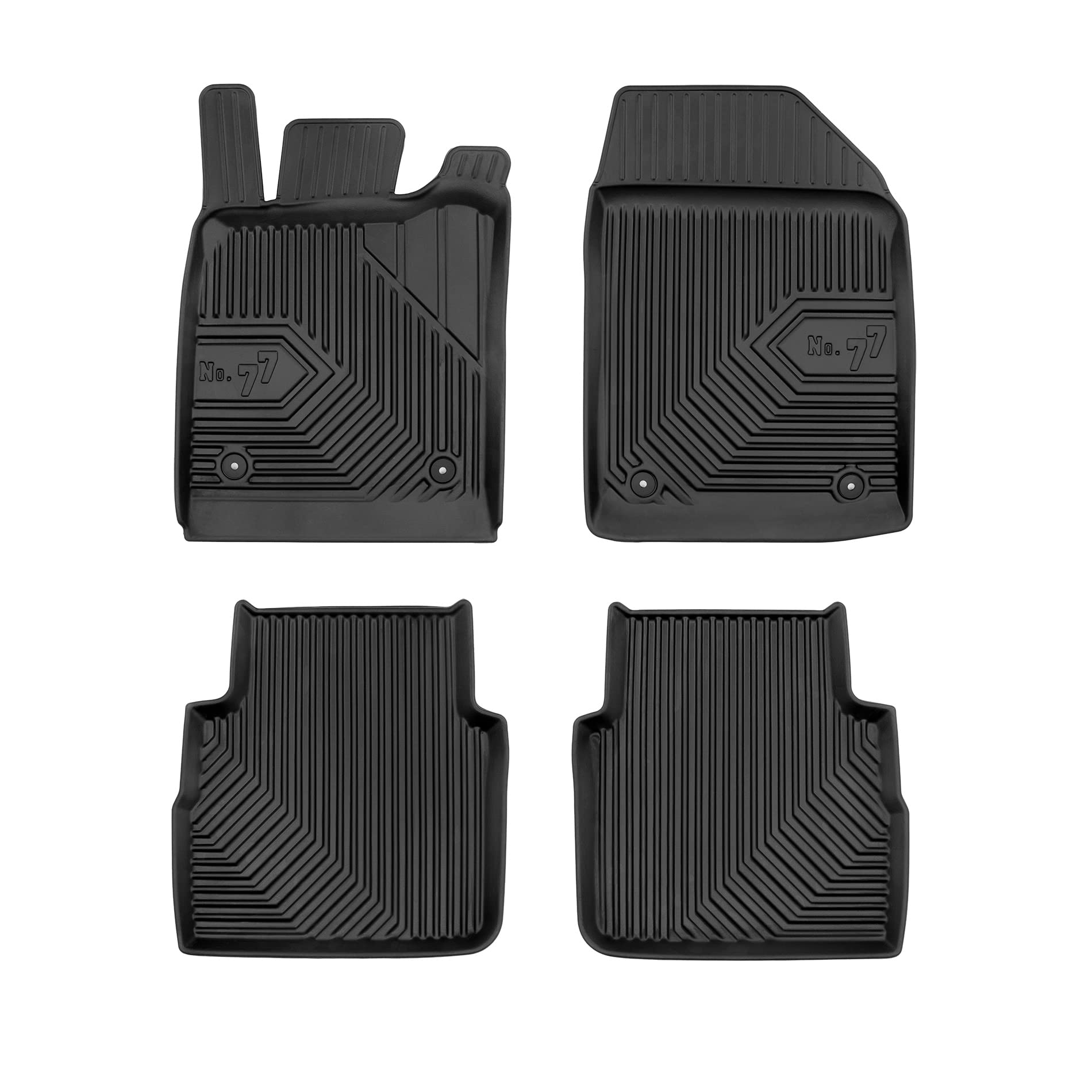 FROGUM No.77 Alfombrillas para Coche Alfombras para Opel Signum 2003-2008, para Opel Vectra C 2002-2008 | Borde Alto | para Todo el año | Tamaño