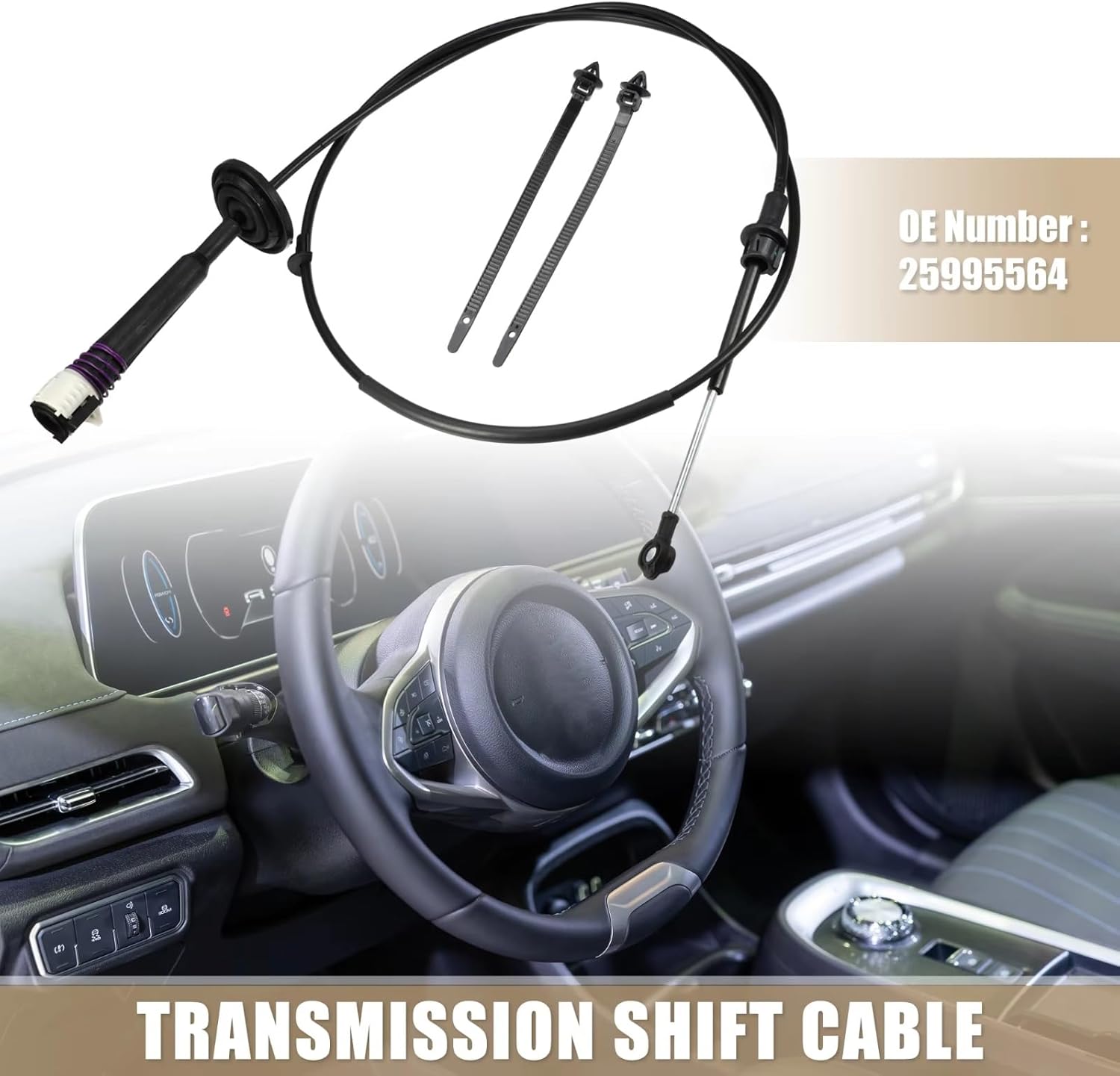 Gearshift Cable Compatible With Chevrolet For Avalanche 2009-2013 For Silverado 2007-2014 For Suburban 2008-2014 Auto Transmission Gear Shift Cable
