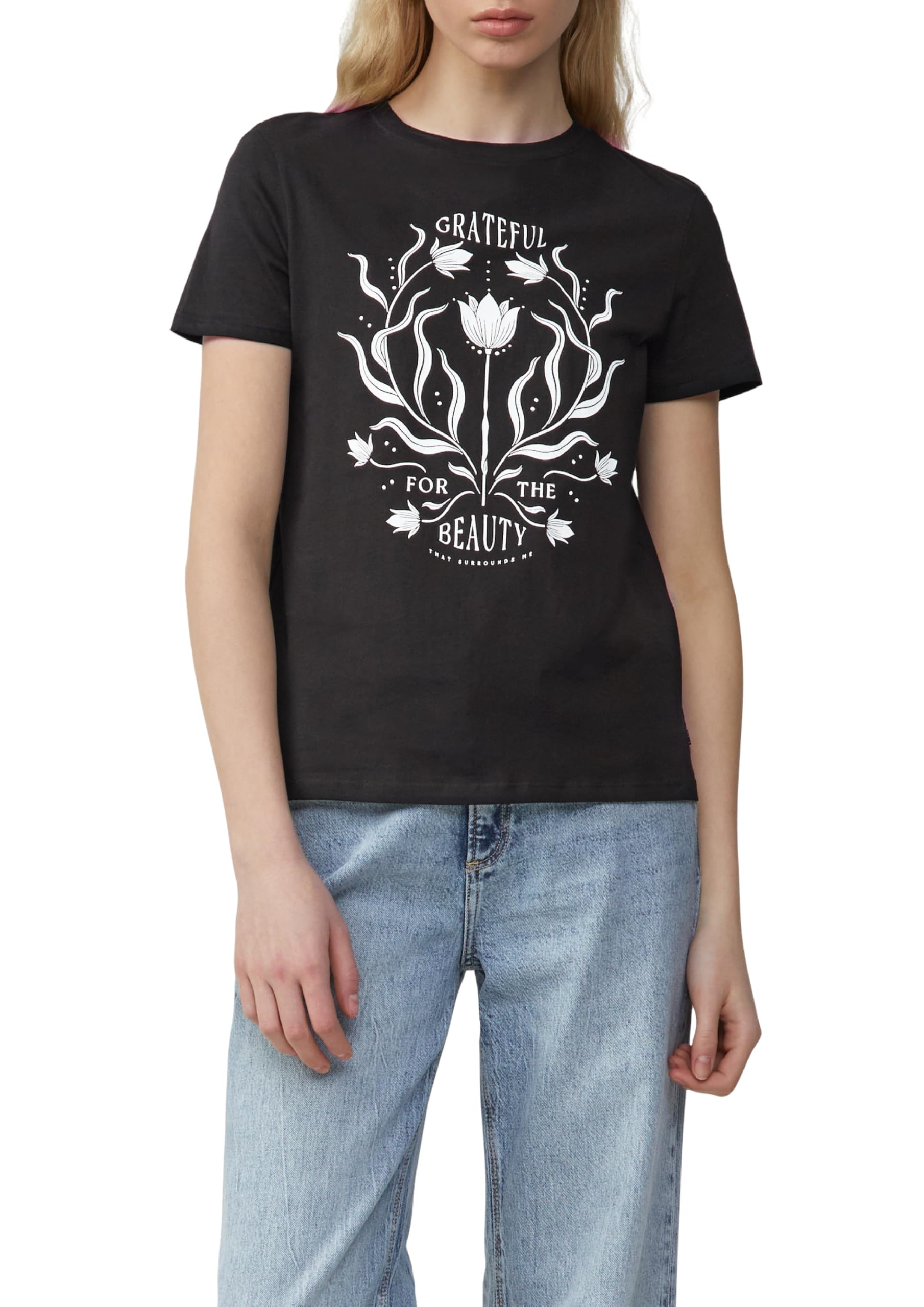 QS Baumwollshirt mit Frontprint