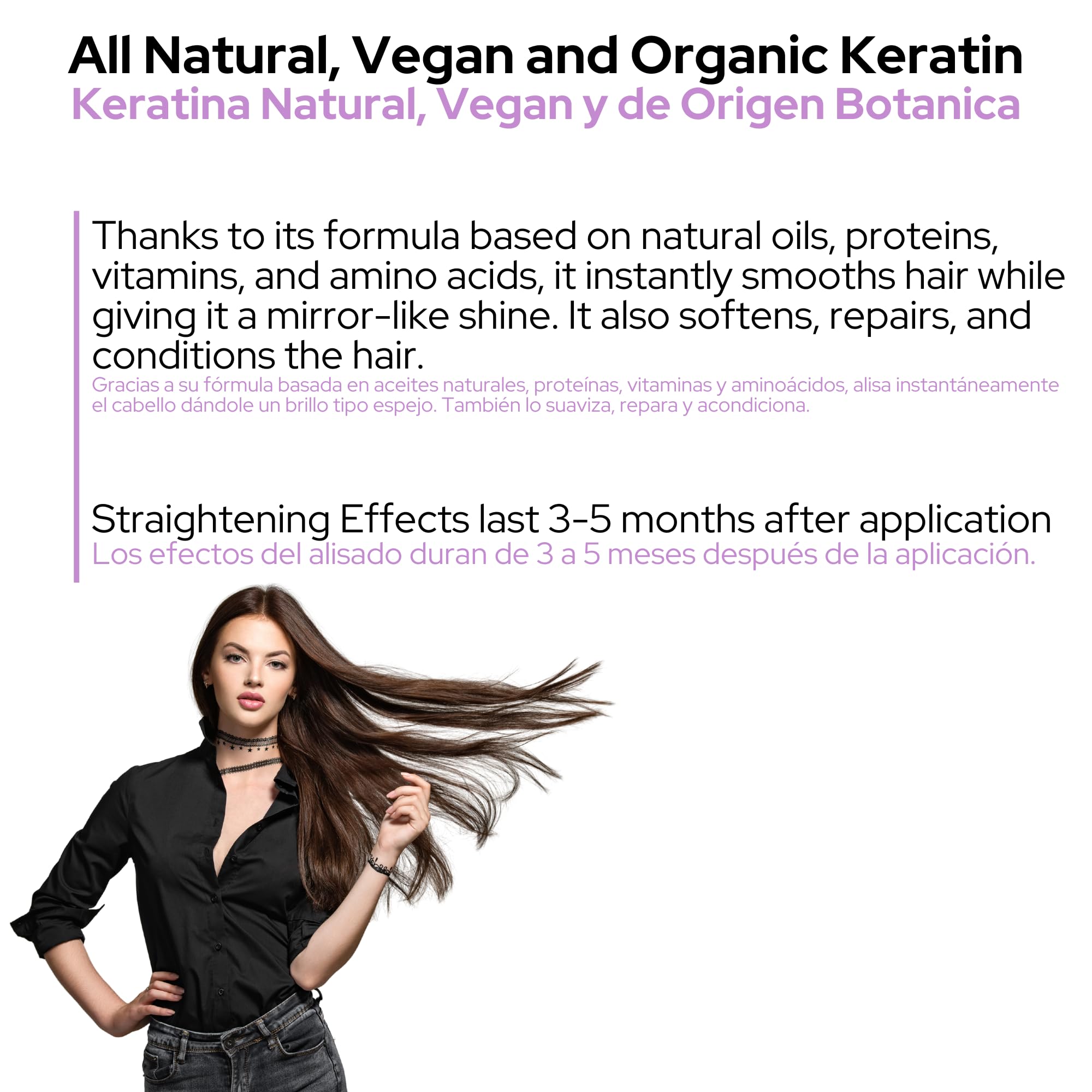 RITUAL BOTANICO Organic Keratin Treatment to Straighten, Repair and Relax Hair. 12 Amino Acids & Vegan Argan Oil. Product of Colombia “Keratina Orgánica para alisar el pelo” (Medium-250ml/8.45 Fl Oz)