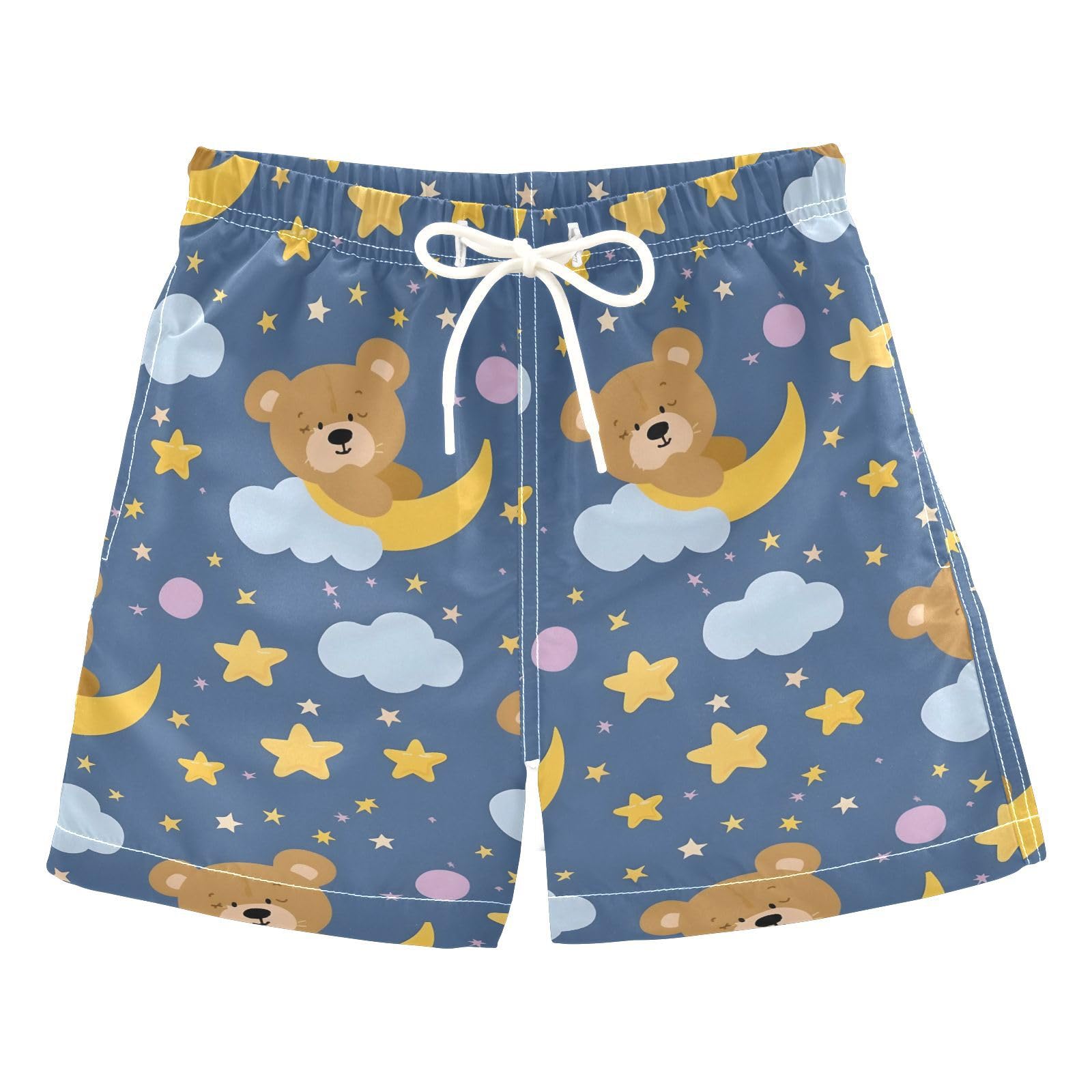 Bears Sleep on Cloud Boys Swim Trunks Toddler Shorts Swimwear Boardshorts Multicoloured