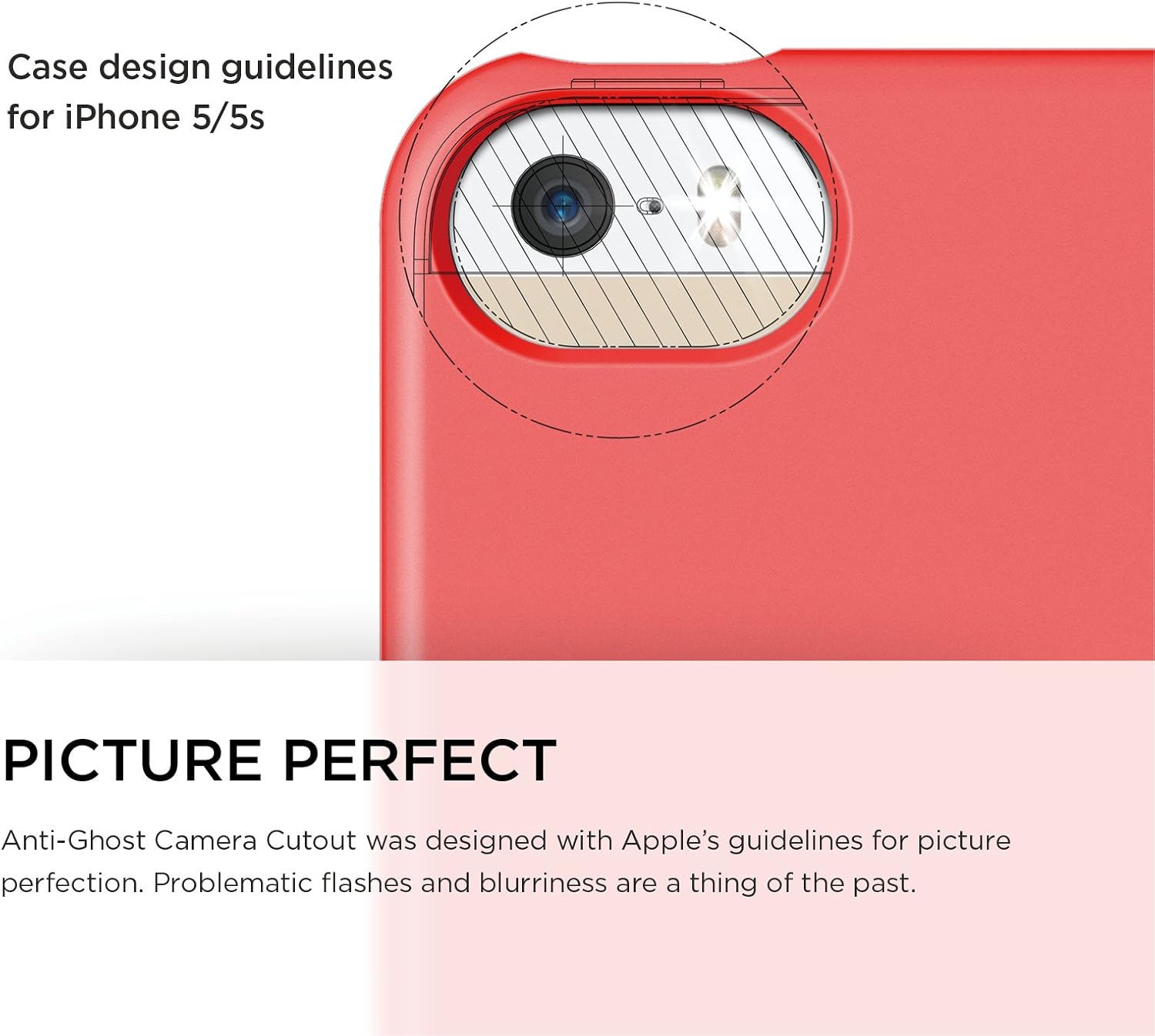 iPhone SE case, elago® [Glide-Limited][Italian Rose/White] - [Mix and Match][Premium Armor][True Fit] - for iPhone SE/5/5S