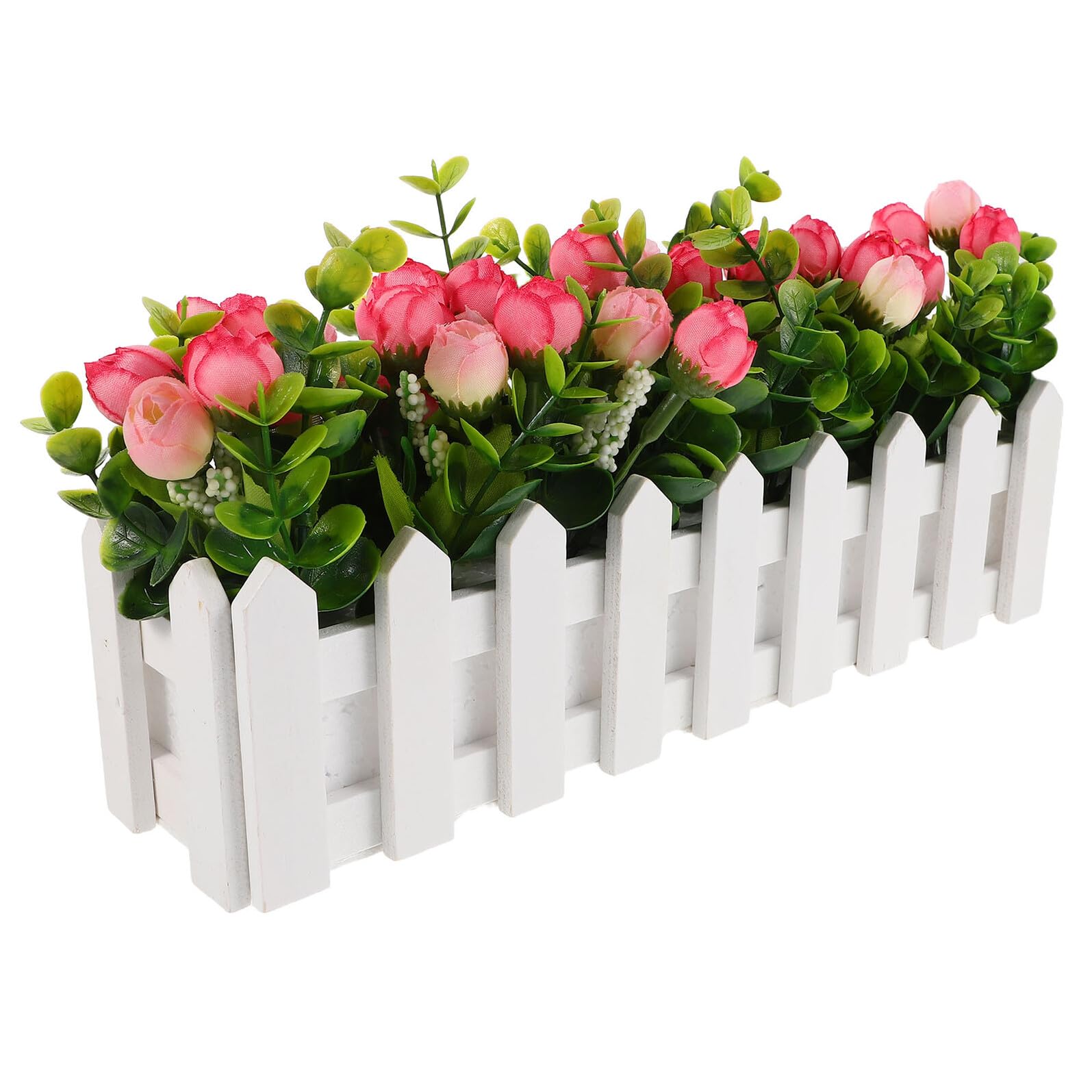 Fleurs d'extérieur résistantes aux intempéries et eucalyptus rose