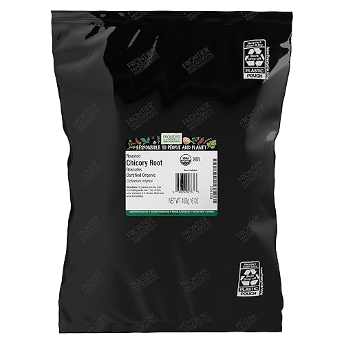Frontier Productos Naturales Raíz de achicoria orgánica asada, 16 oz