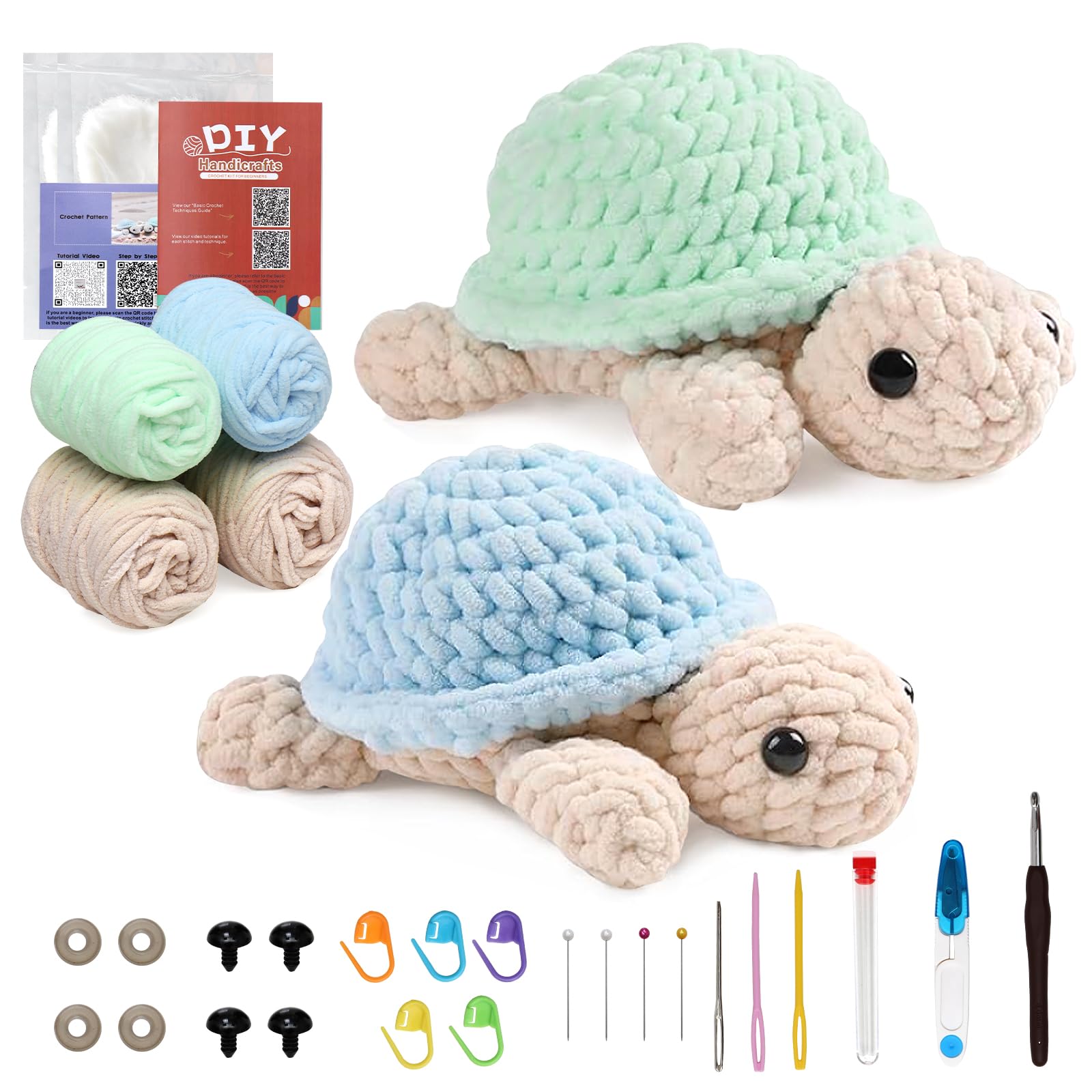 Crochetta Kit Uncinetto Per Principianti Con Tutorial Video - Crea Il Tuo Axolotl - 2