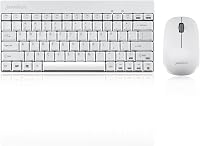 Perixx PERIDUO-712 Vezeték Nélküli Mini Billentyűzet és Egér Szett - Fehér - 2.4G Technológia - 1000 DPI Optikai Egér - Kerek Billentyűk - P 1