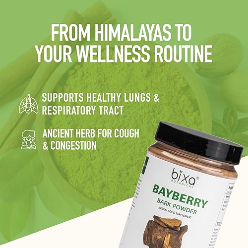 Miniatura 4 de bixa BOTANICAL Bayberry Powder Apoya la salud respiratoria y digestiva Myrica nagi 7 oz Suplemento de hierbas ayurvédicas Sin gluten, sin OMG,