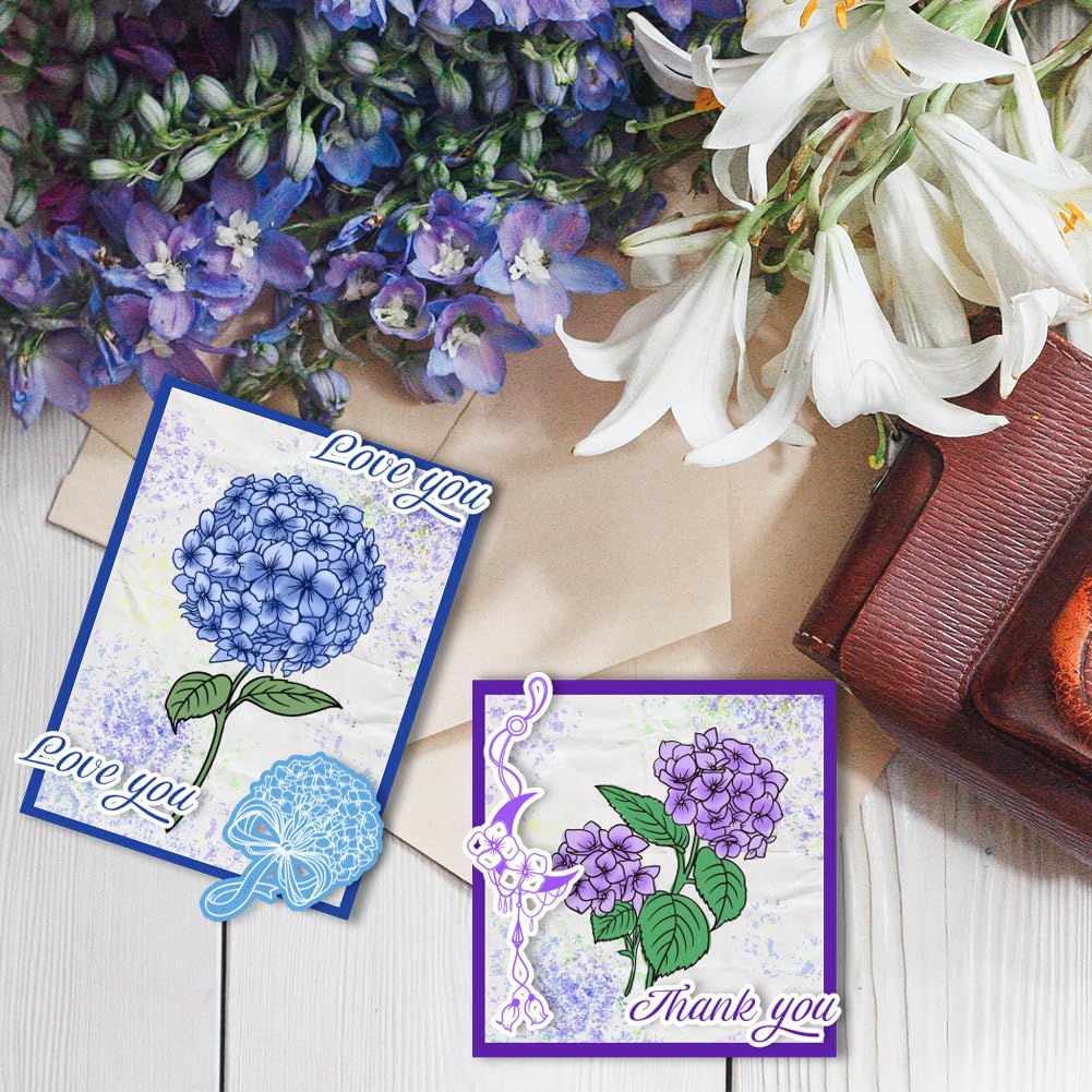 Timbri Trasparenti PH PandaHall – Set Fiori E Piante Con Strega Della Foresta – Per Scrapbooking, Biglietti E Diari Fai Da Te