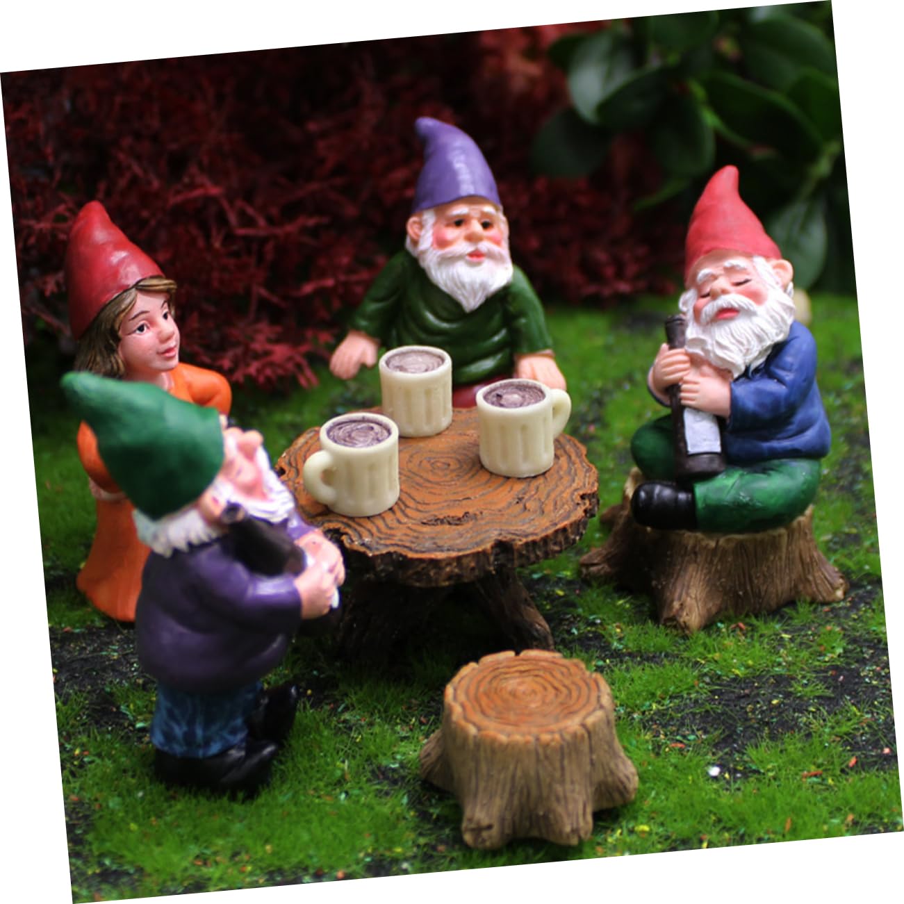 BESPORTBLE 3stücke Dwarf Garden GNOME Statue Set Lustige Gartenzwerge Für Garten Deko Teiliges Set Handgefertigte Figuren Für Außenbereich Dekoration Für Weihnachten Und Andere Anlässe