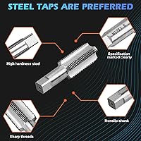 Vista 4 de Luney Kit de reparación de tapón de drenaje de bandeja de aceite, kit de herramientas de reparación de roscas de extracción de aceite de drenaje