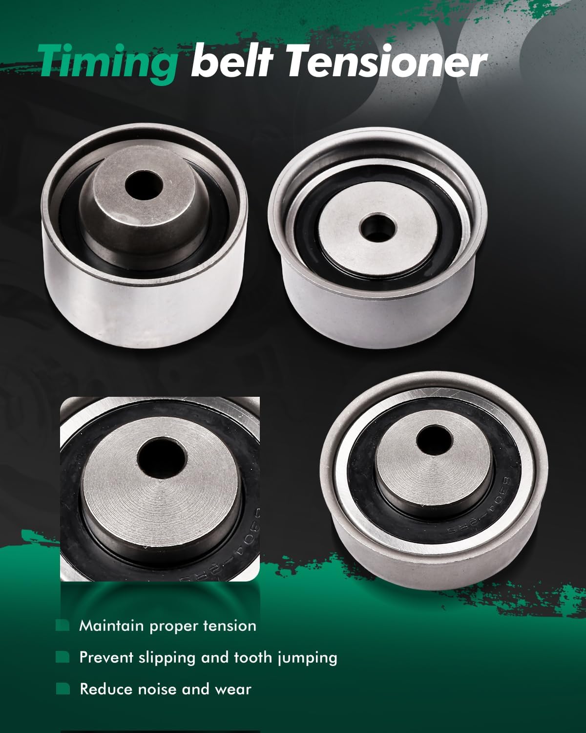 SCITOO ITM313 WP6025 TS26313 TBK313 WPMA025 WP146-1110 Engine Timing Belt Kit Fits for 01-04 for Hyundai Santa Fe 99-05 for Hyundai Sonata