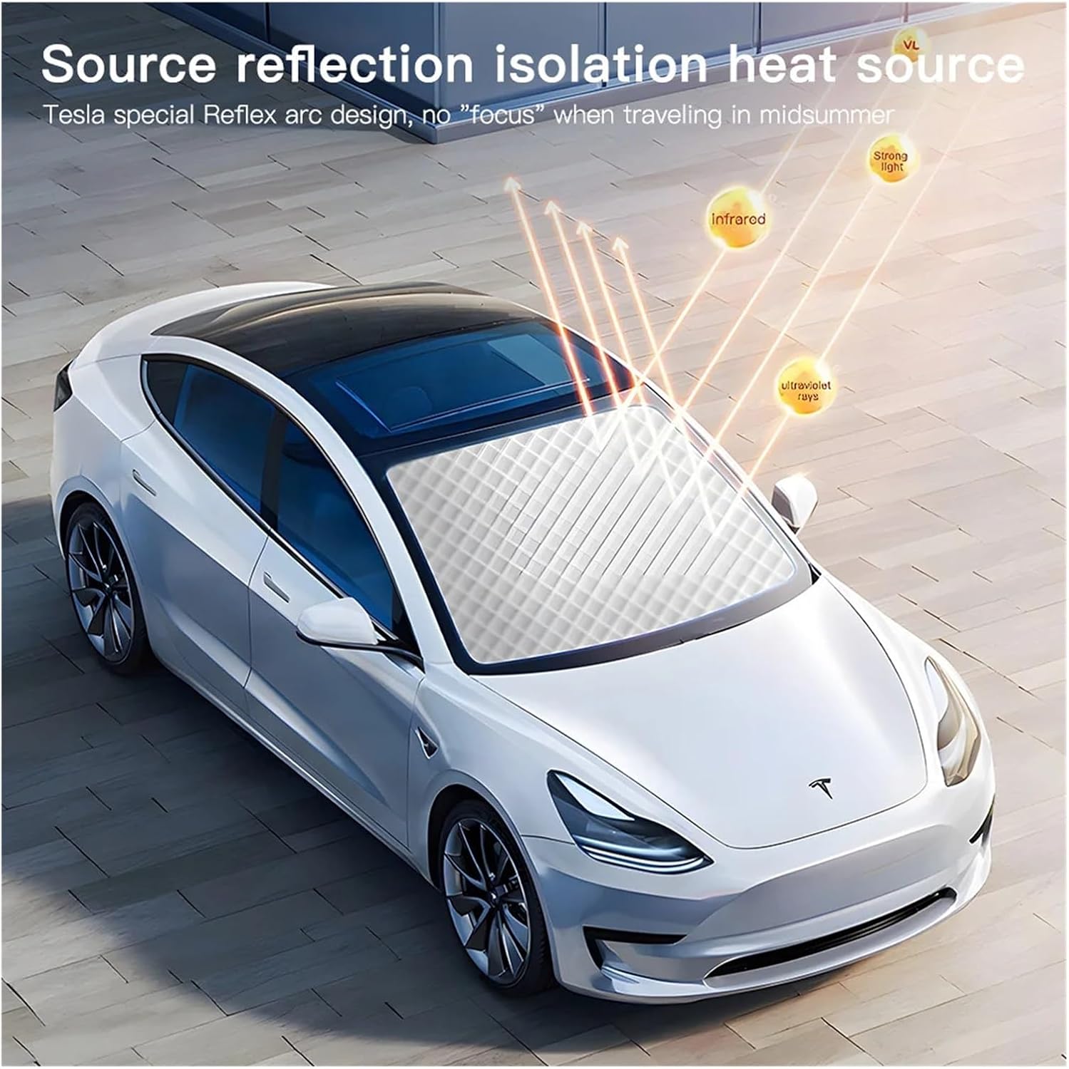 YZ Fit for Tesla Model Y 3 Highland Juniper 2021-2025 Car Sun Shade Front Window Shade Visor Glass Roof Skylight Car sunroof Shade(for My Aluminum foil)